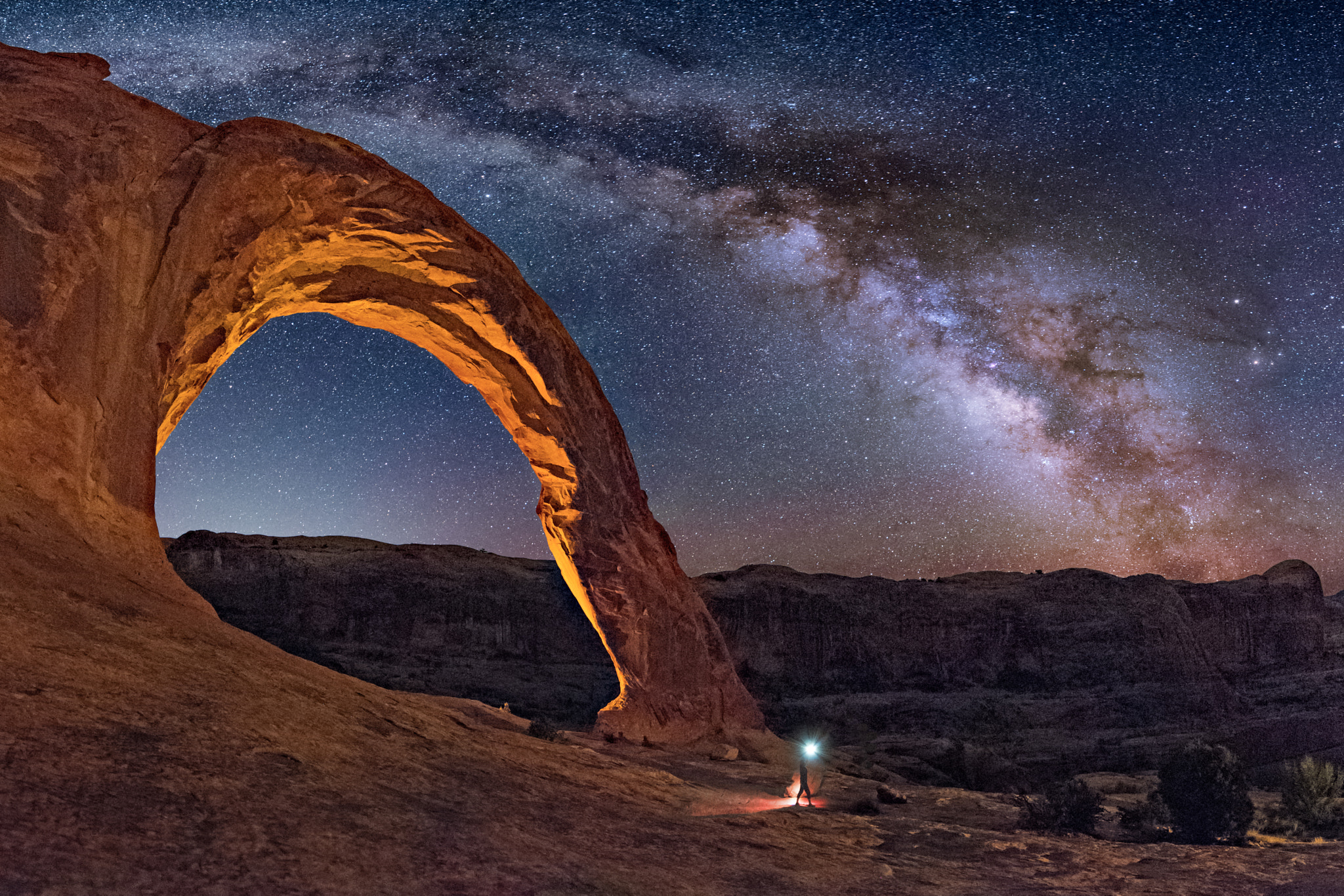 Nikon D810A sample photo. Arch of light, arch of stone photography