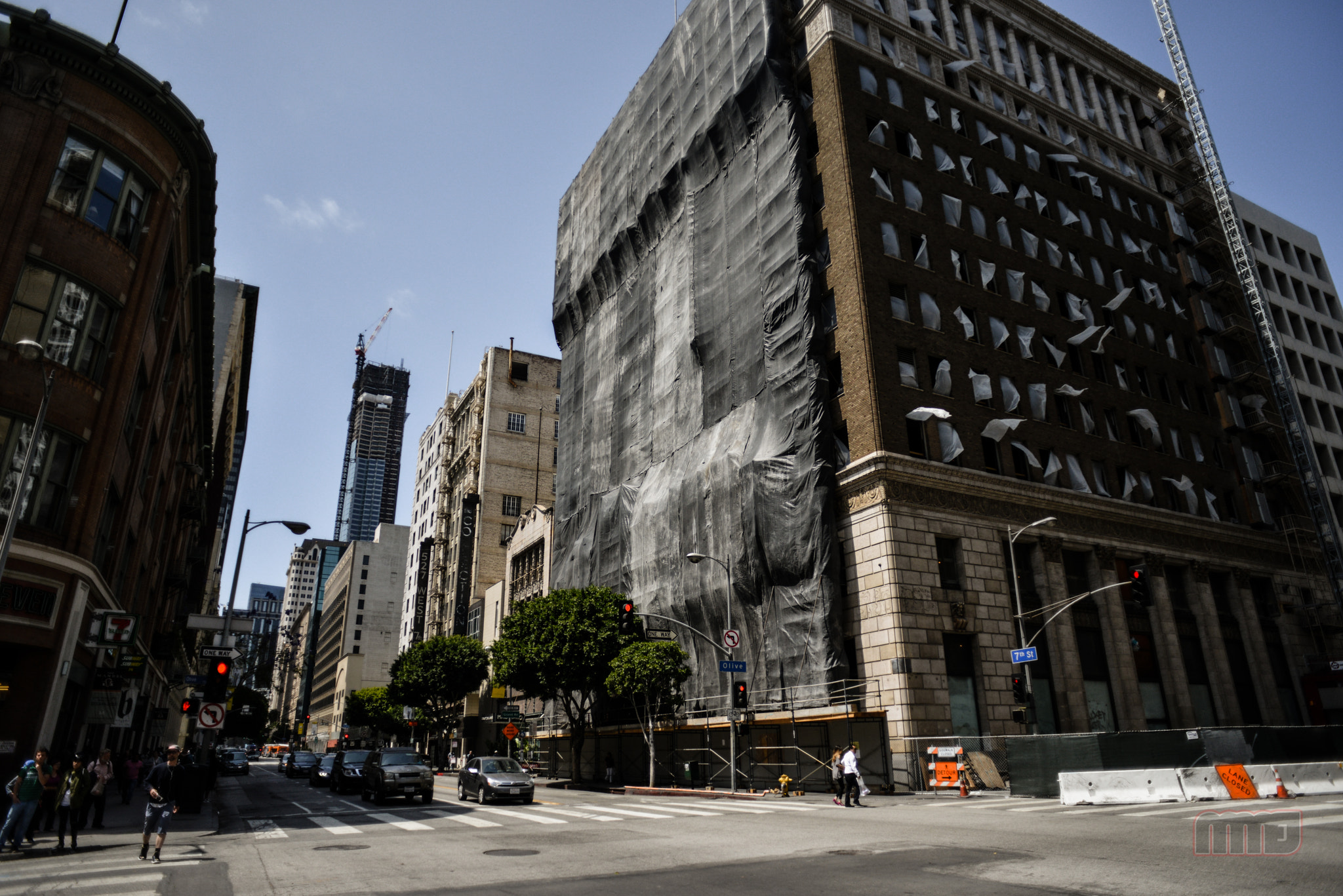 Nikon D800 + Nikon AF Nikkor 20mm F2.8D sample photo. Downtown los angeles photography