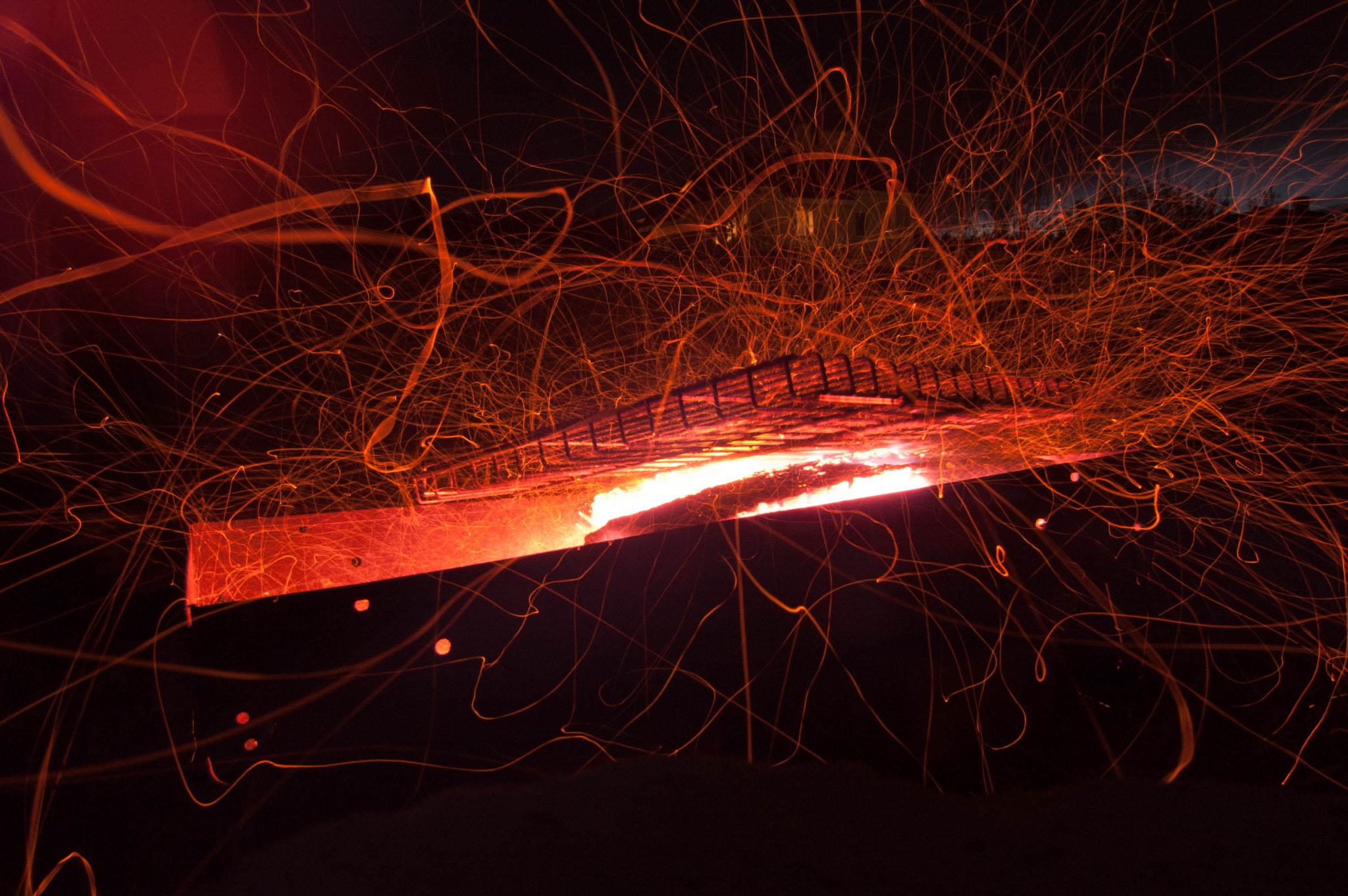 Nikon D70s sample photo. Fire photography