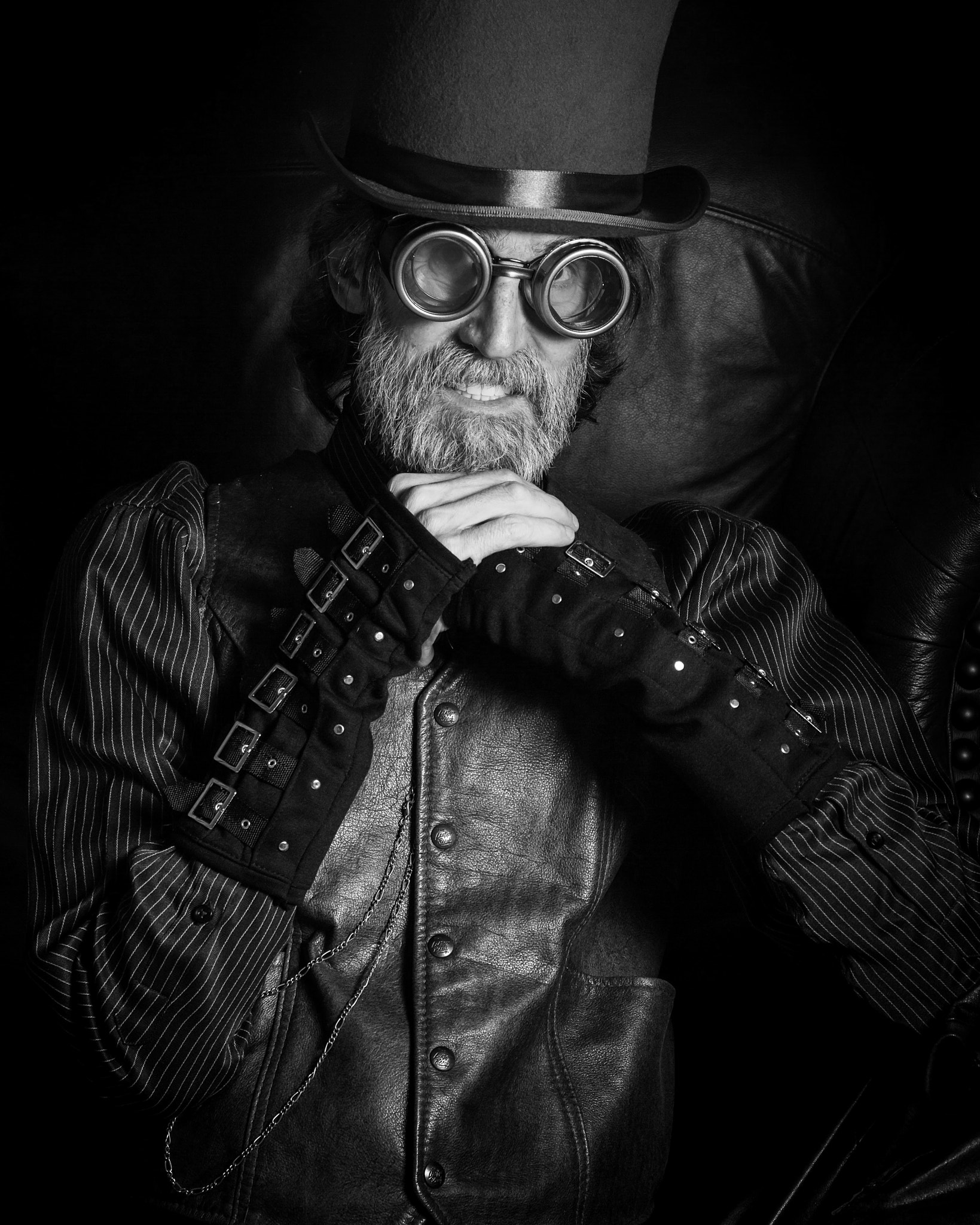 Canon EF 24-70mm F4L IS USM sample photo. My loyal partner in steampunk world. model: my husband photography
