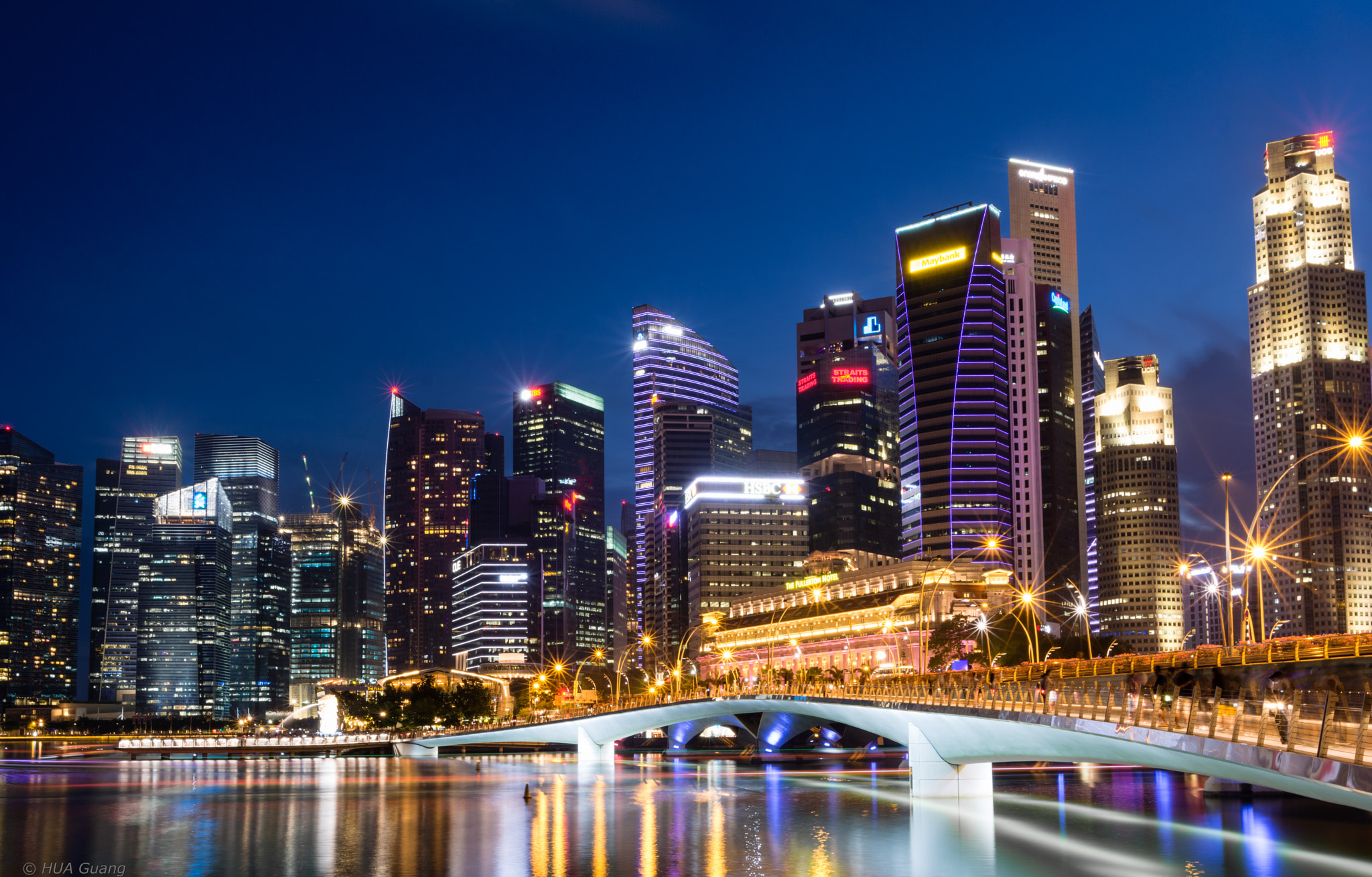 Nikon D7100 + Nikon AF-S Nikkor 20mm F1.8G ED sample photo. Singapore cbd golden hour photography