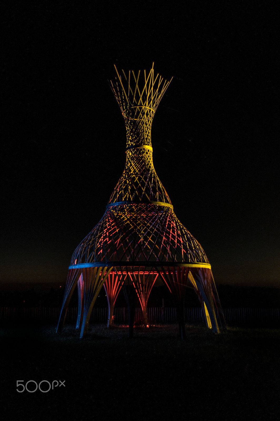 Pentax smc DA 18-55mm F3.5-5.6 ED AL II (IF) sample photo. "party lights at the oberfeld darmstadt" photography