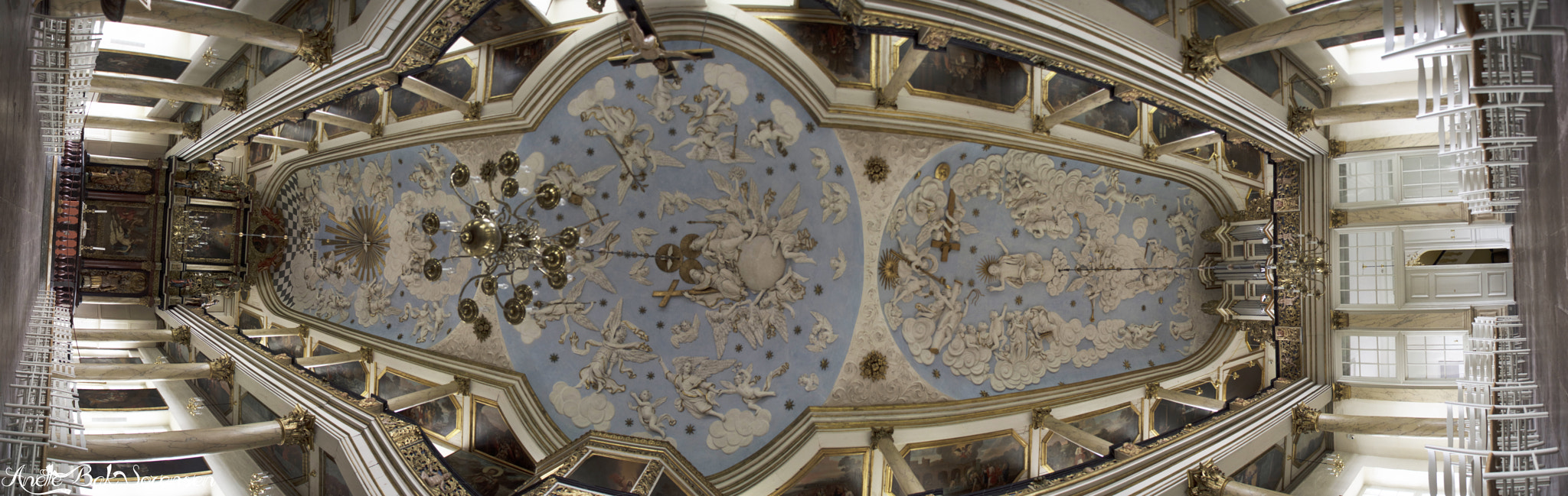 Sigma 18-200mm F3.5-6.3 DC OS HSM sample photo. Gråsten slotskirke panorama photography