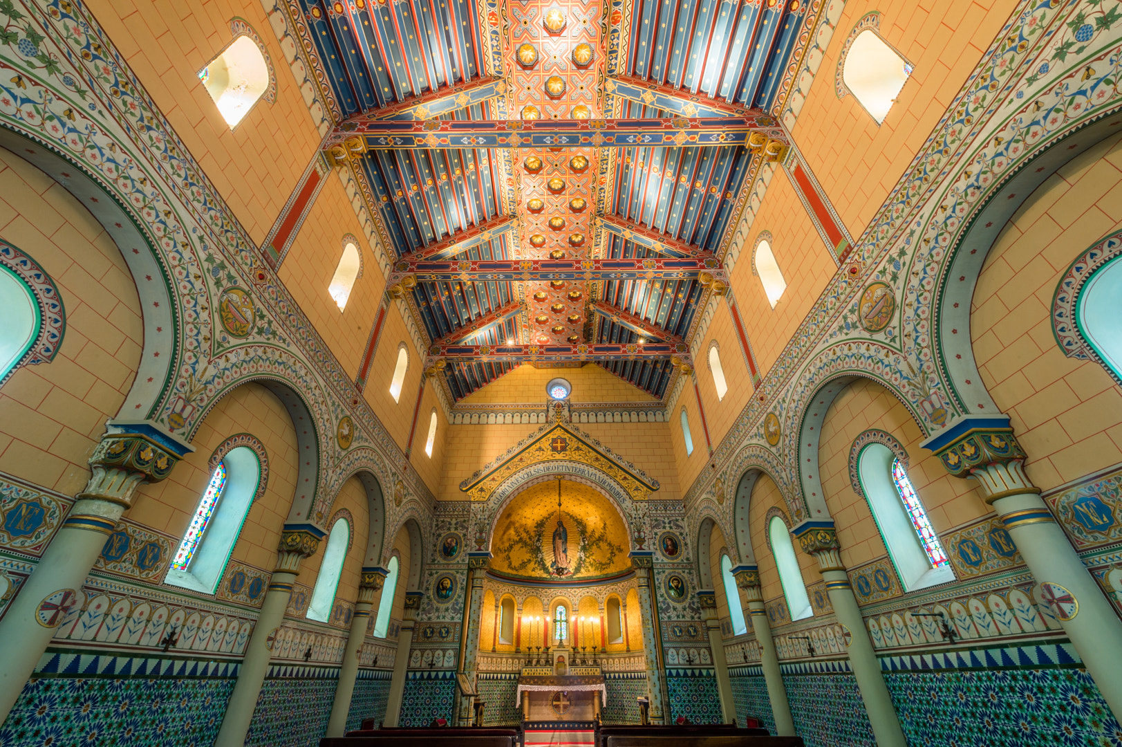 Nikon Df + Nikon AF-S Nikkor 14-24mm F2.8G ED sample photo. Imperial chapel/biarritz/basque country photography