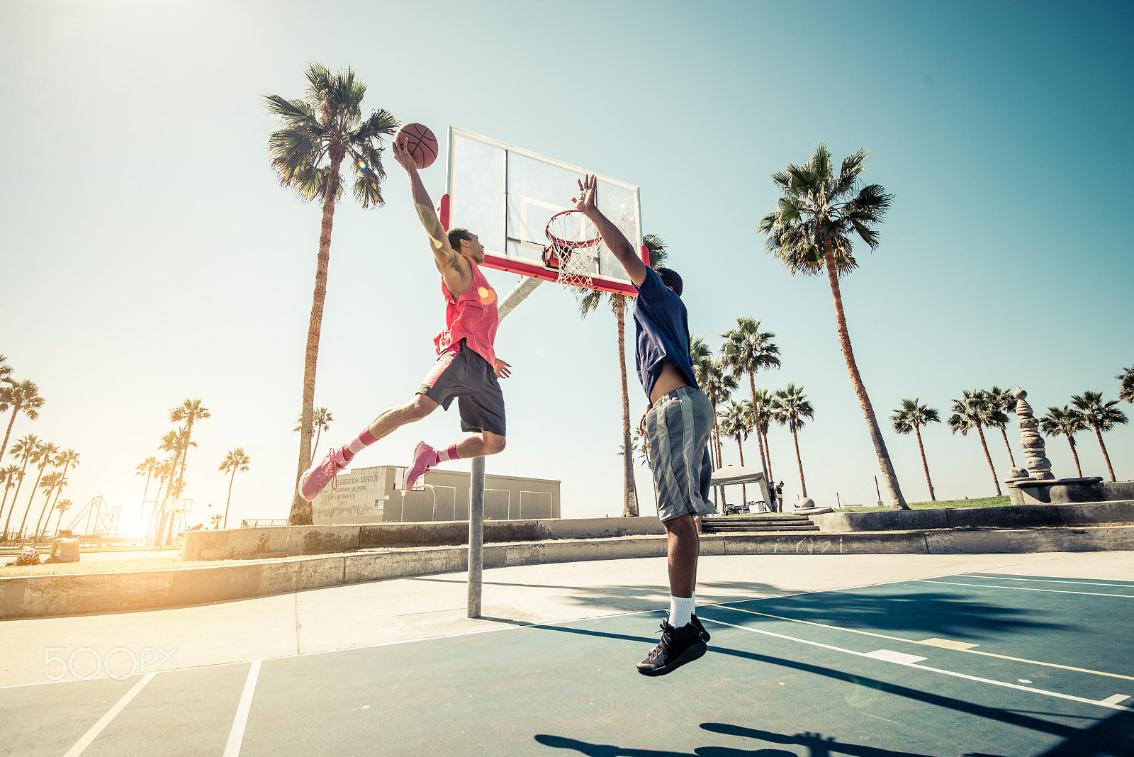 Nikon D610 sample photo. Friends playing basketball photography