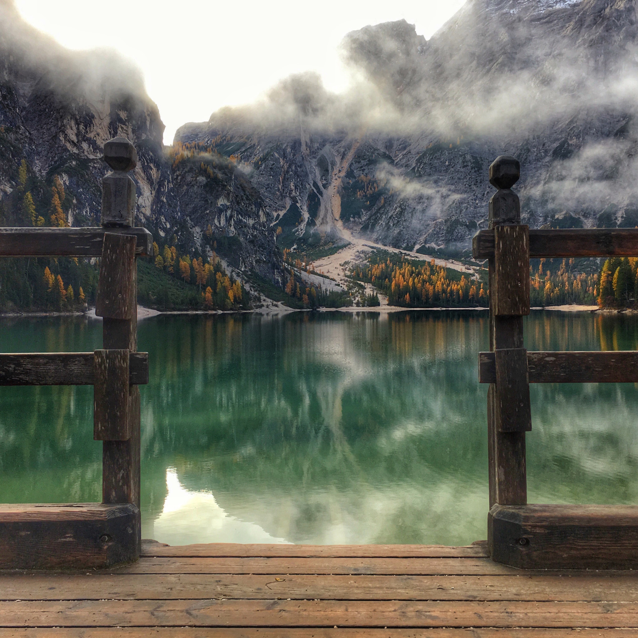 Hipstamatic 322 sample photo. Lake braies photography