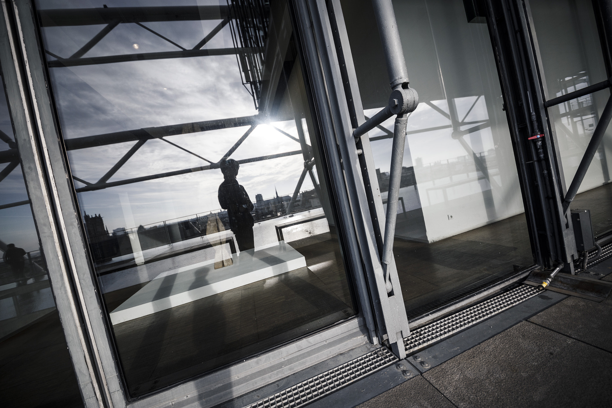 Canon EOS 6D + Sigma 12-24mm F4.5-5.6 II DG HSM sample photo. Silhouette, on the top of pompidou photography