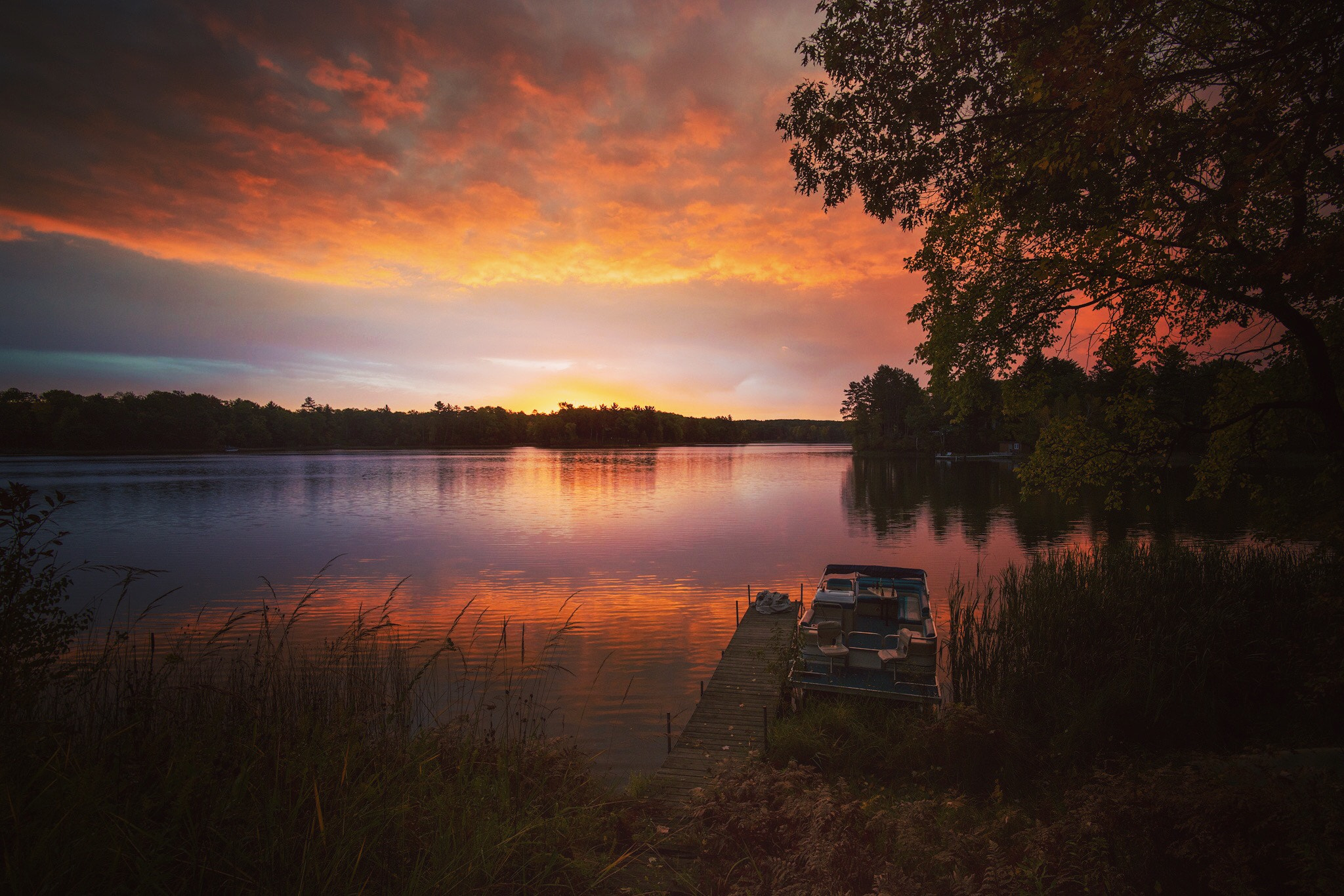 Sony a7R II + DT 40mm F2.8 SAM sample photo. Morning on a small lake in northern wisconsin in t ... photography