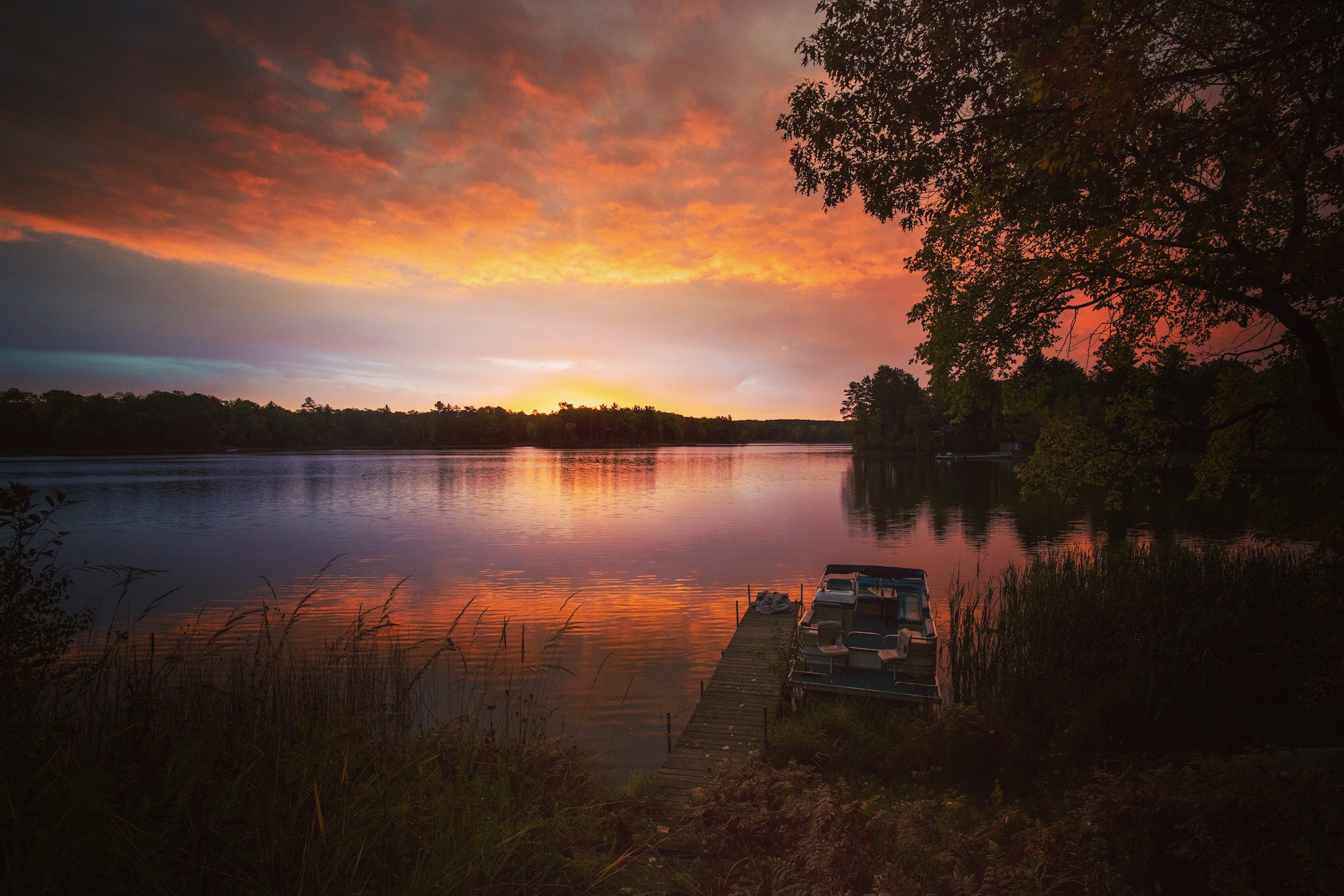 DT 40mm F2.8 SAM sample photo. Morning on a small lake in northern wisconsin in t ... photography