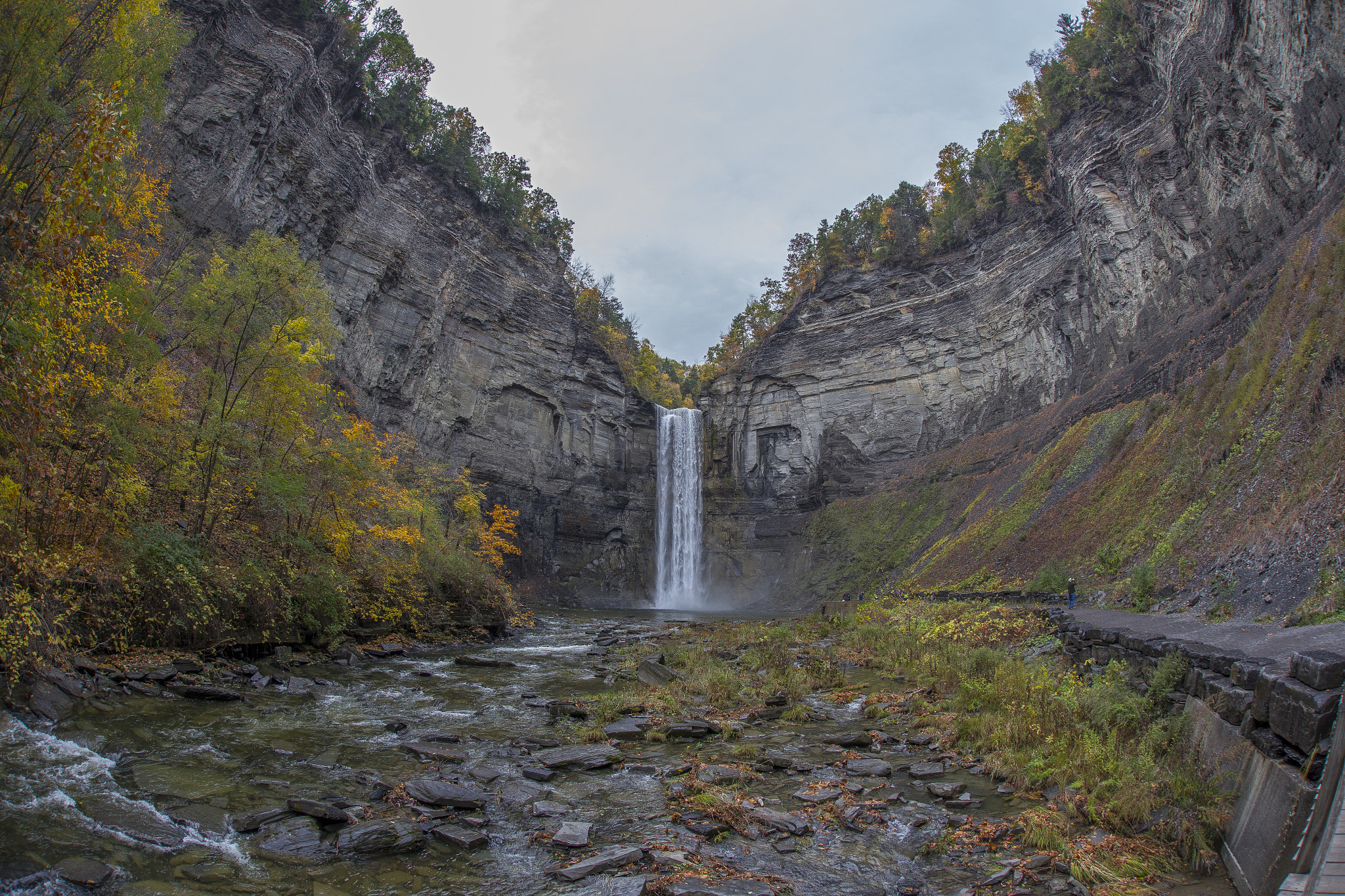 Sigma 15mm f/2.8 EX Fisheye sample photo. Taughannock falls state park photography