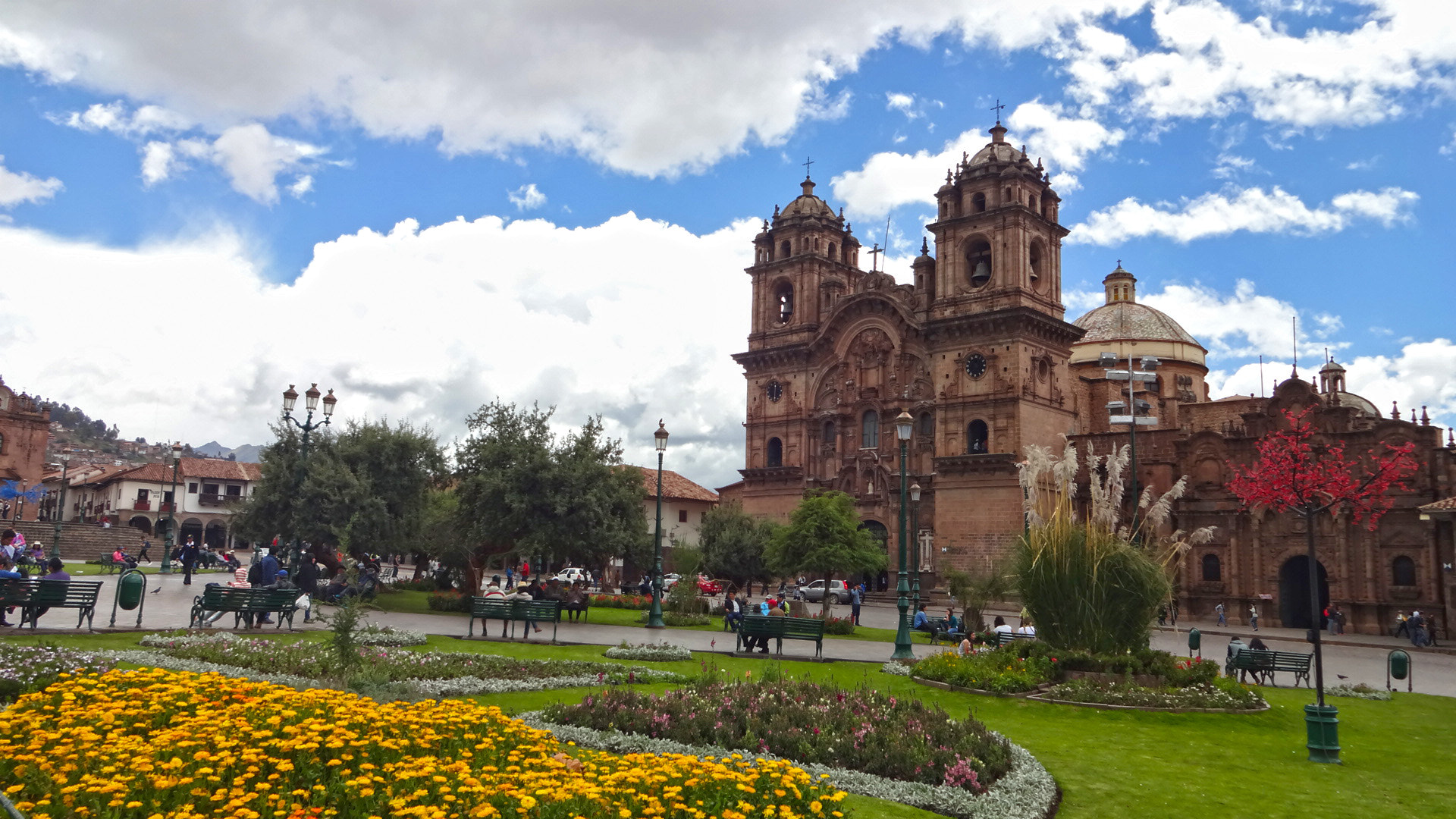 Sony DSC-WX100 sample photo. Cathedral - cusco, peru photography