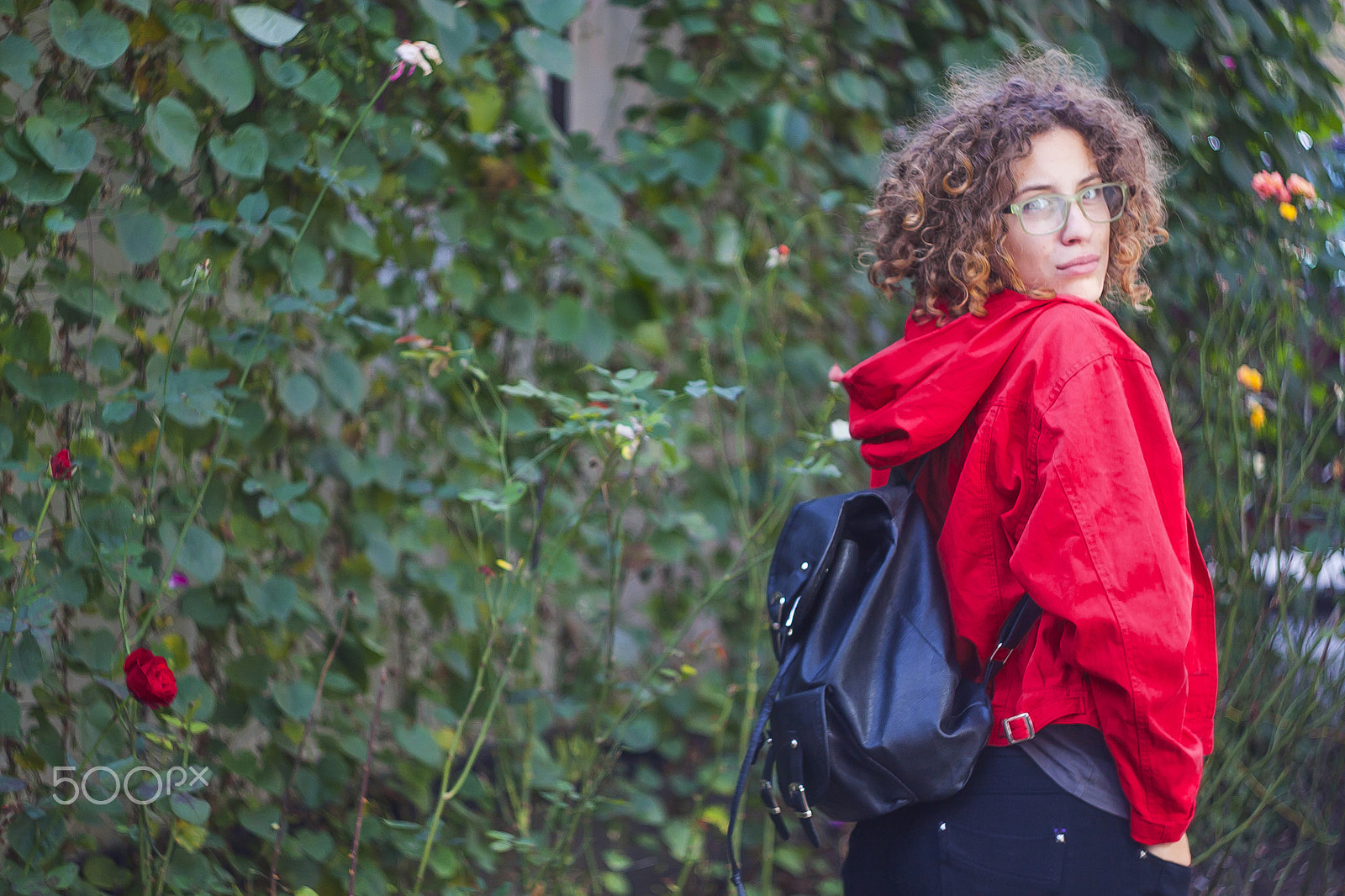 Canon EF 35-80mm f/4-5.6 sample photo. Nina rose in red photography