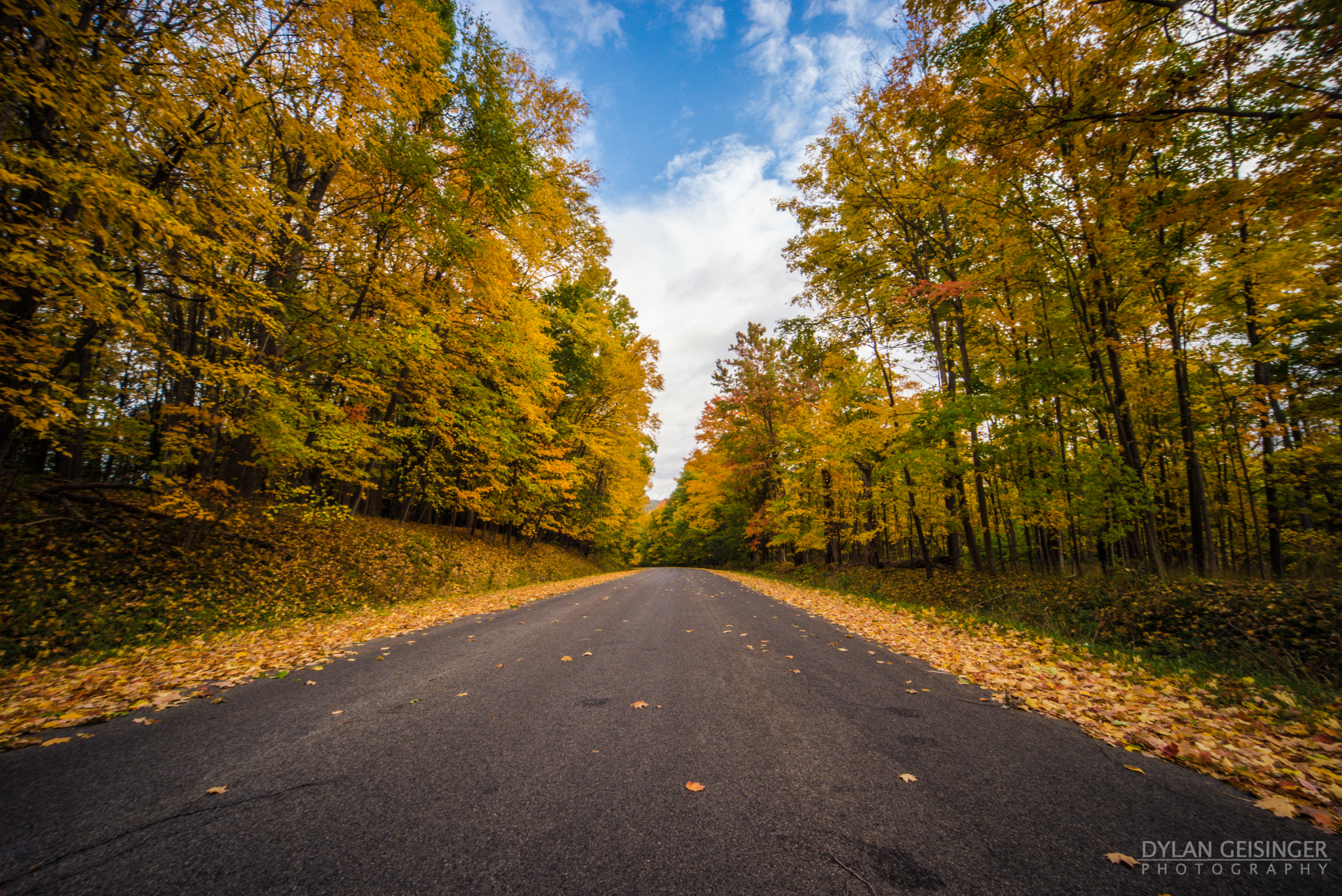 Sigma 12-24mm F4.5-5.6 EX DG Aspherical HSM sample photo. The autumn road photography