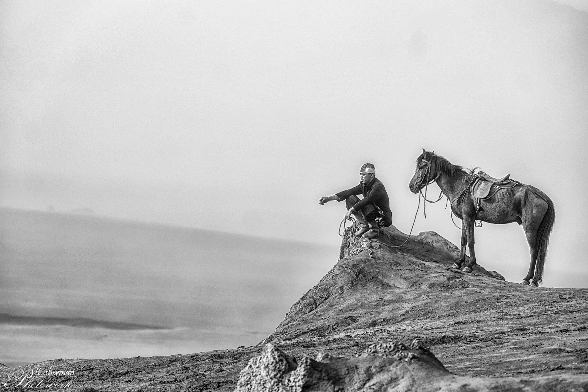 Minolta/Sony AF 70-200mm F2.8 G sample photo. Bromo horseman #08 photography
