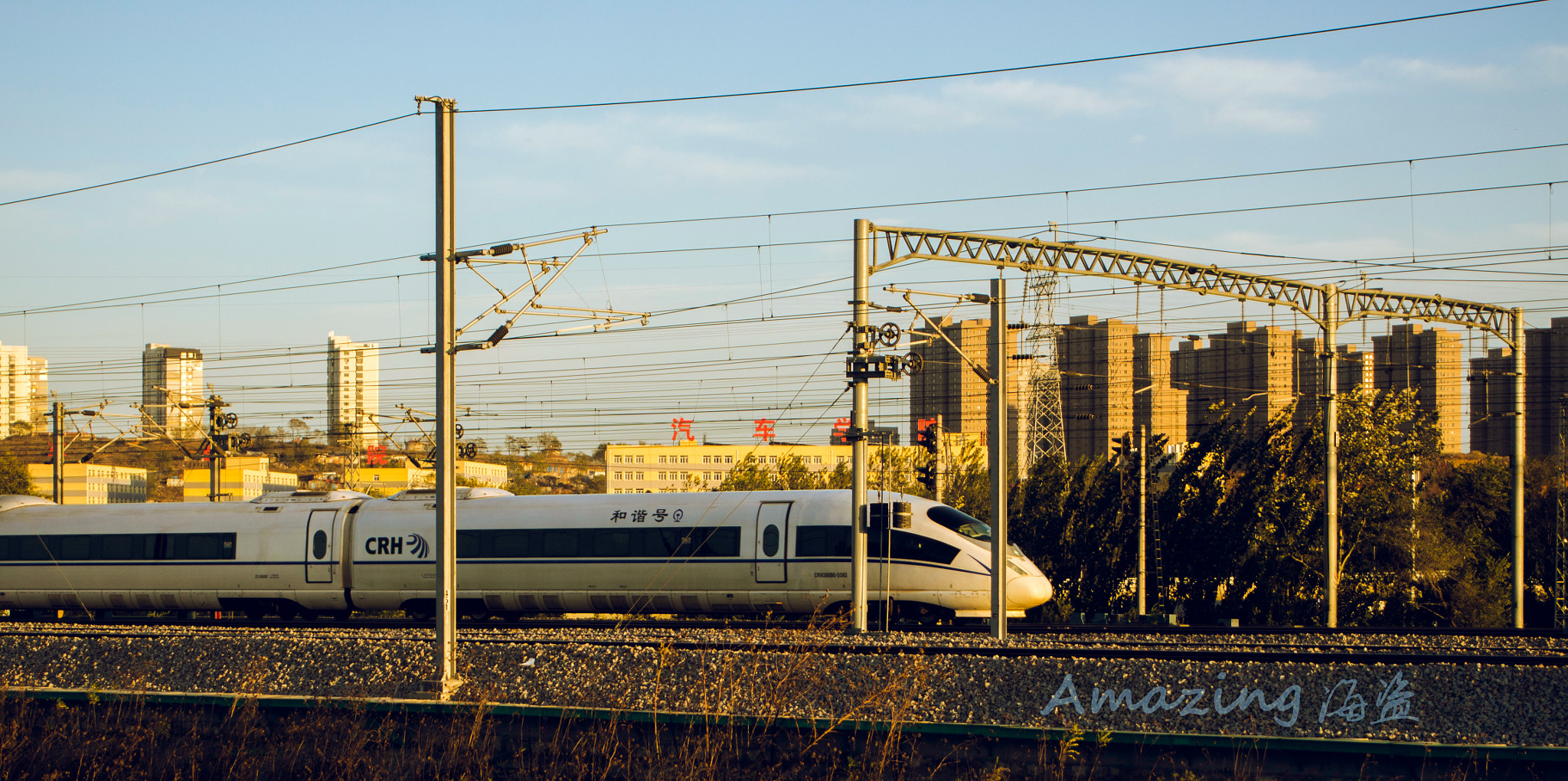 Olympus M.Zuiko Digital 14-42mm F3.5-5.6 II R sample photo. High speed rail photography