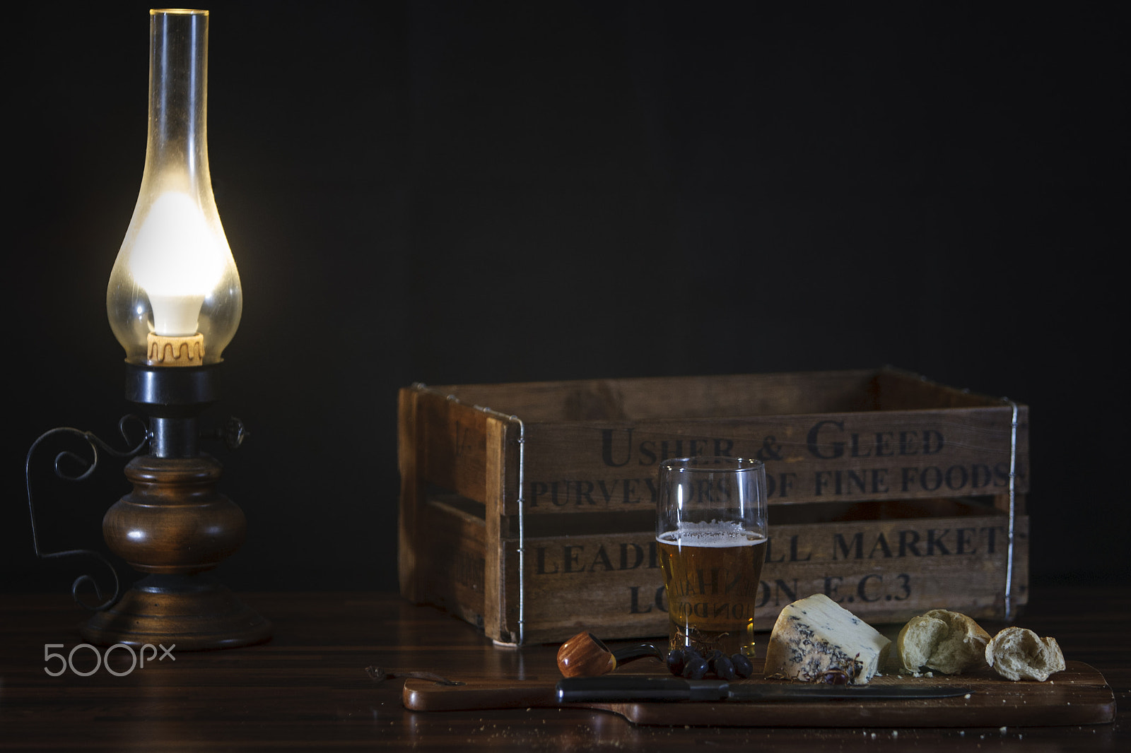 Canon EOS-1D Mark III sample photo. Cheese and beer photography
