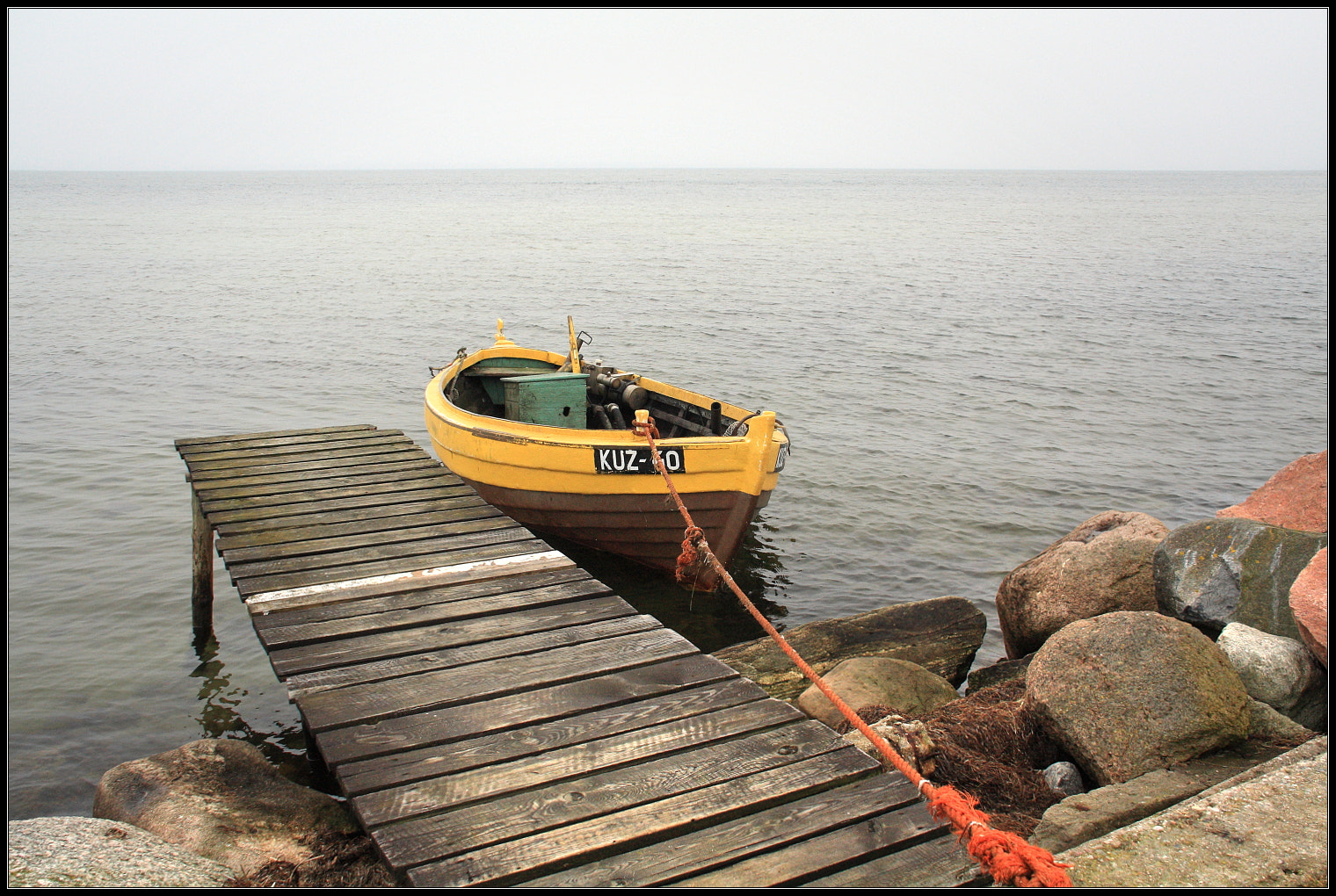 Sigma 18-125mm f/3.5-5.6 DC IF ASP sample photo. Yellow boat photography