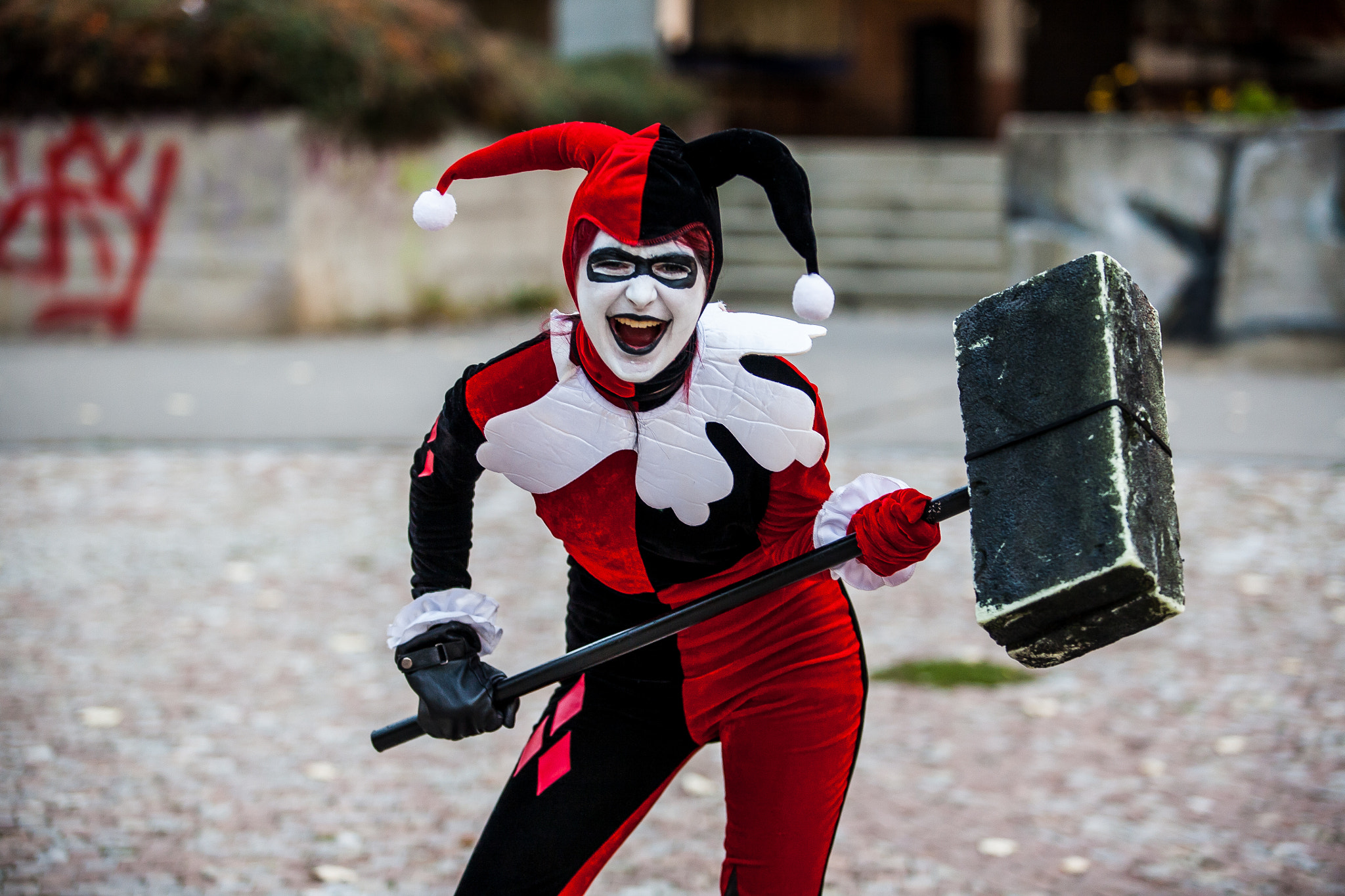 Canon EF 70-200mm F2.8L USM sample photo. Harley quinn and joker photography