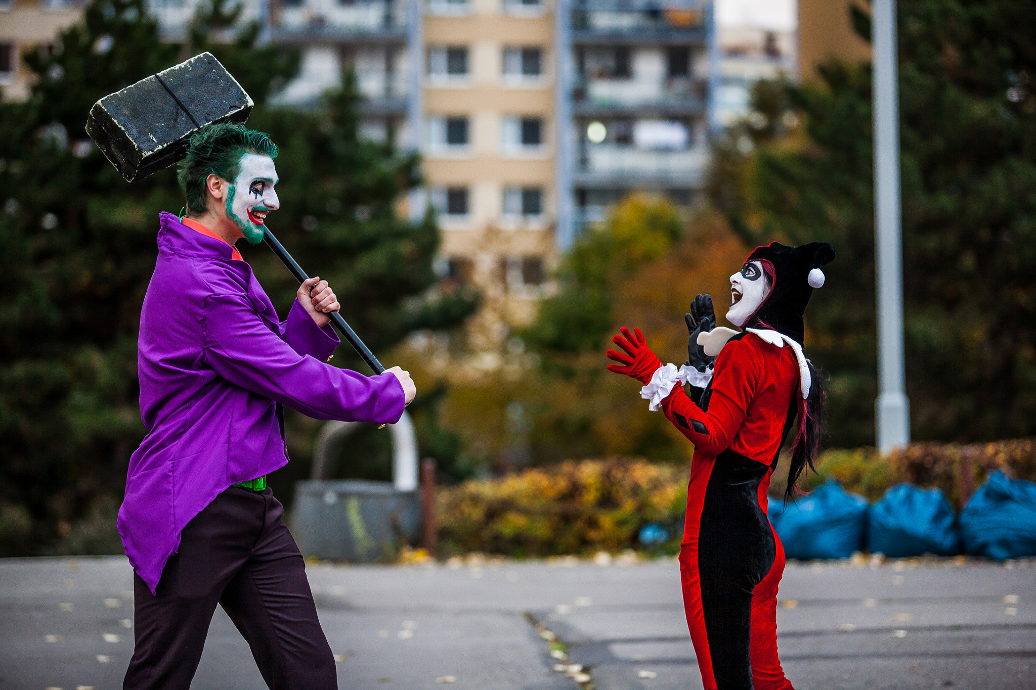 Canon EF 70-200mm F2.8L USM sample photo. Harley quinn and joker photography