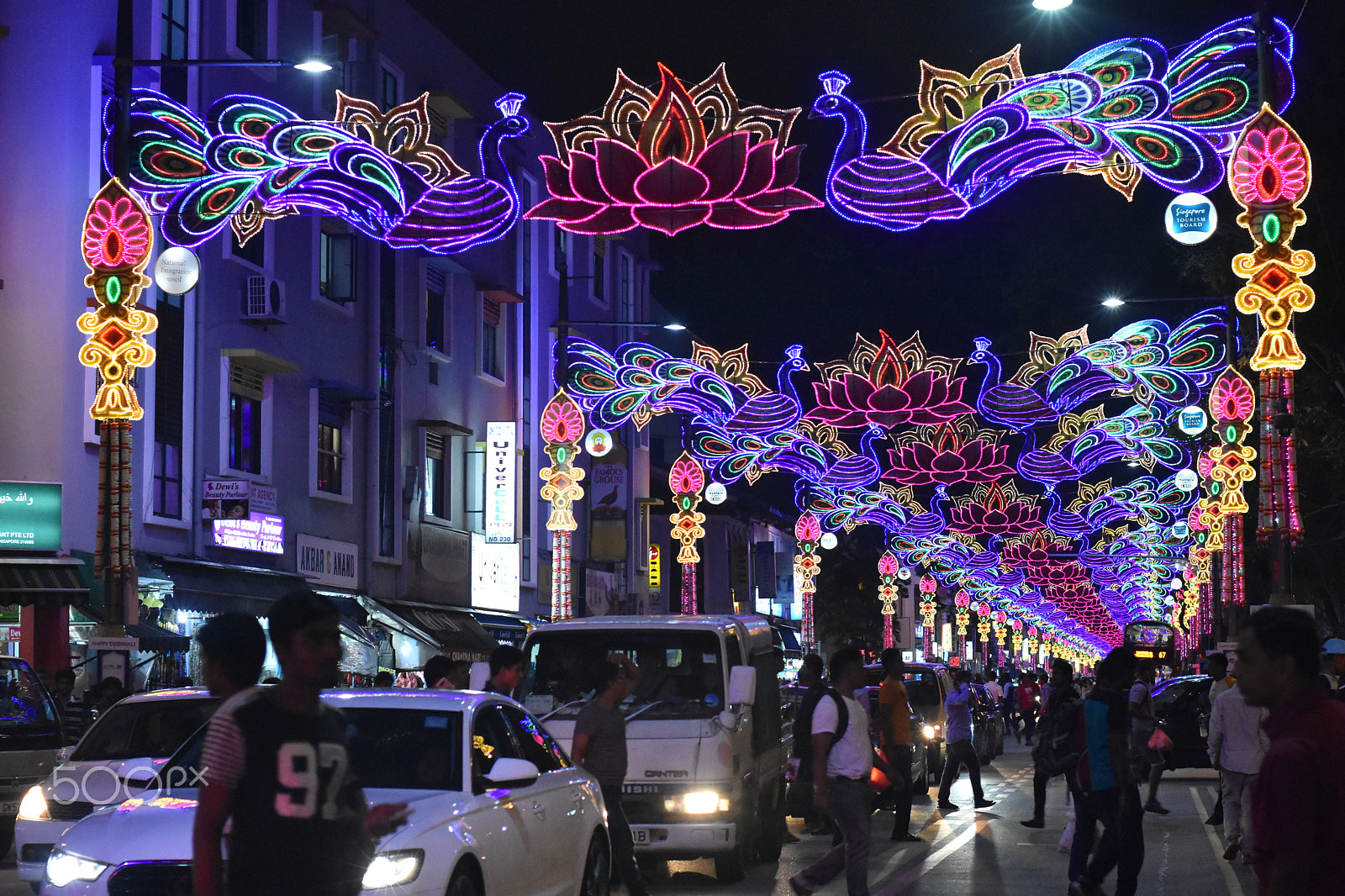 Nikon D7200 + AF Nikkor 50mm f/1.4 sample photo. Deepavali - litte india photography