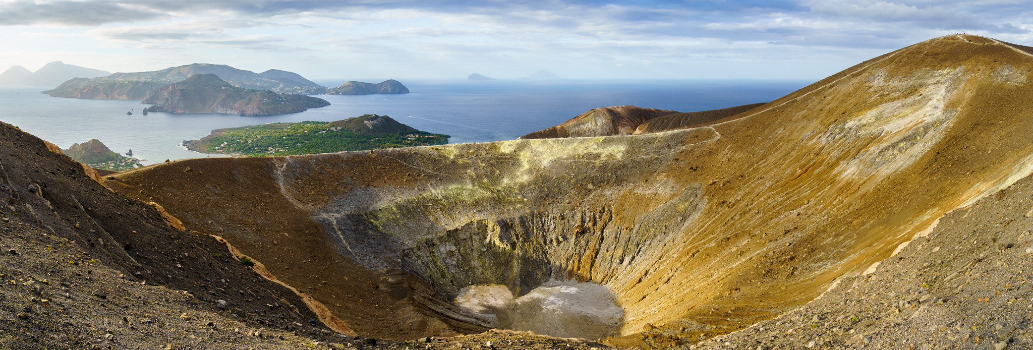 Sony ILCA-77M2 sample photo. Crater of vulcano photography