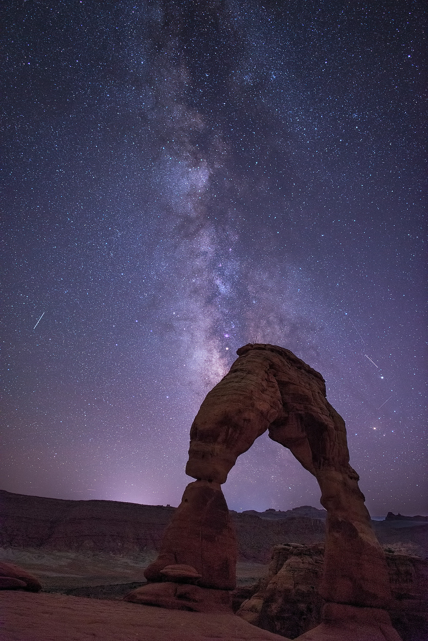 Nikon D600 + Samyang 12mm F2.8 ED AS NCS Fisheye sample photo. Delicate arch milky way photography