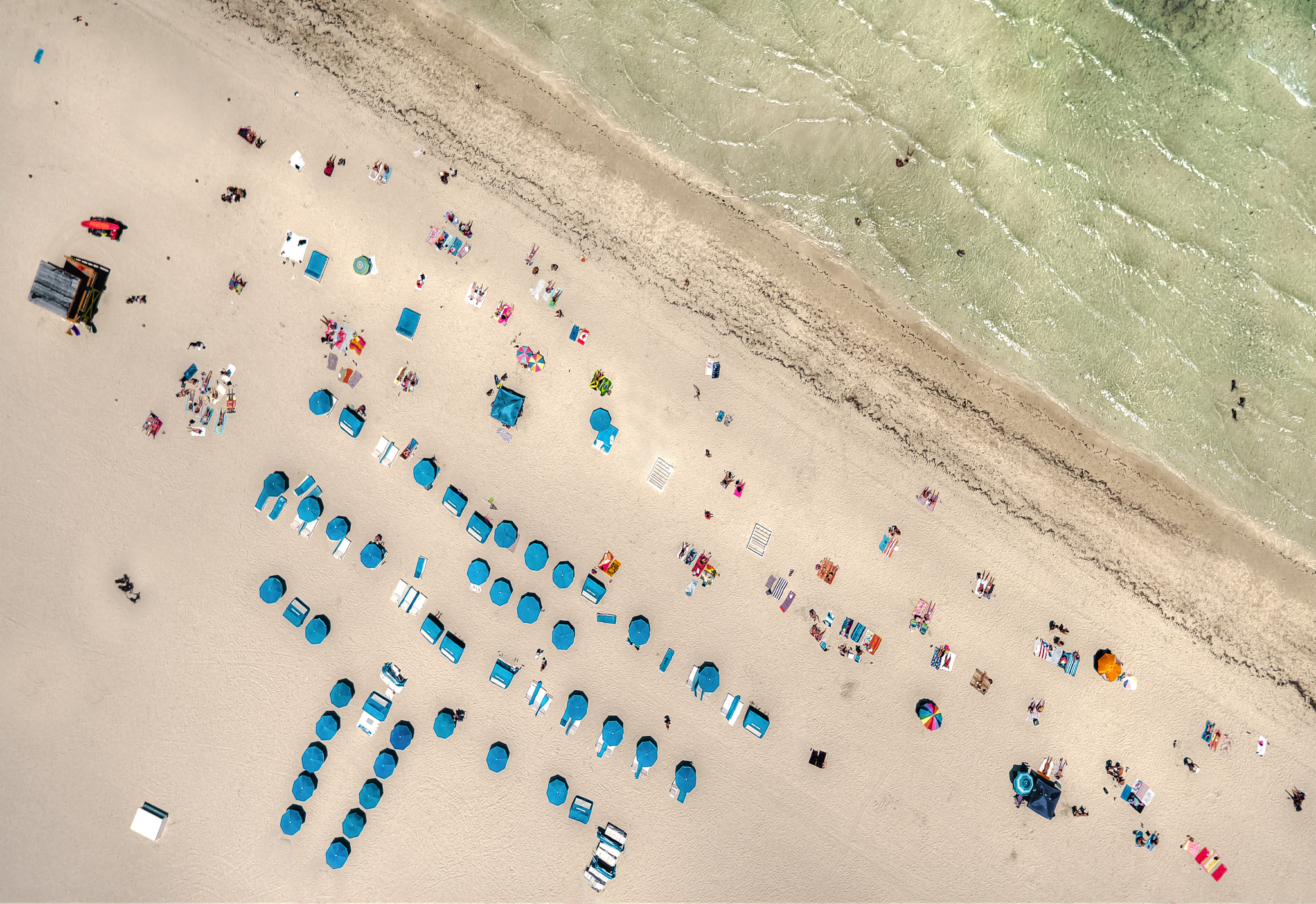 DJI FC550 sample photo. Miami beach bird view photography