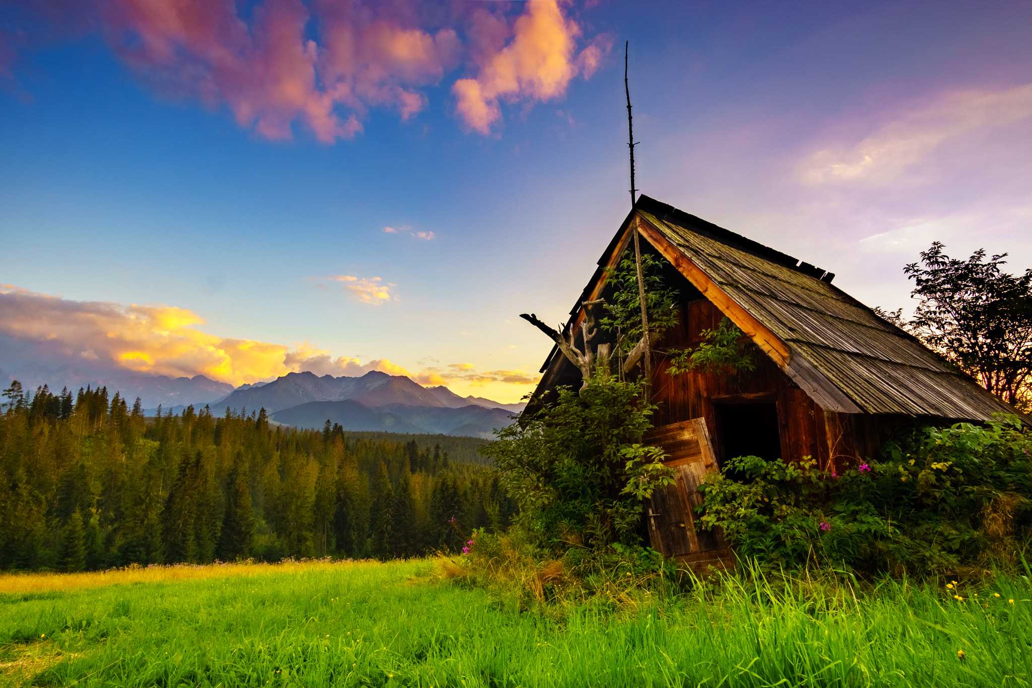 Samyang 12mm F2.0 NCS CS sample photo. Cottage in the mountains photography