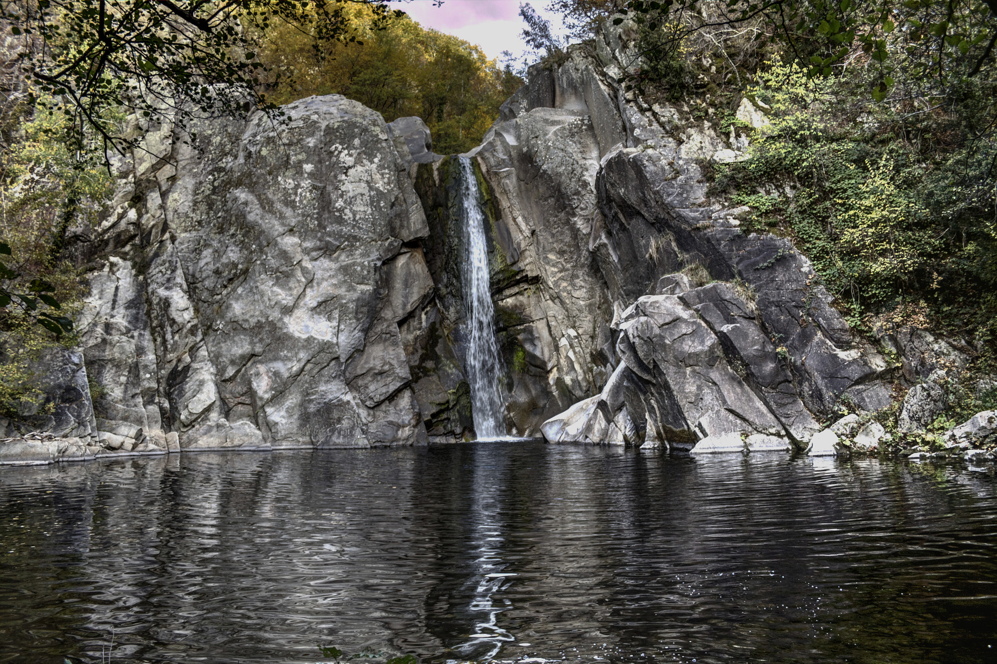 Canon EF-S 18-55mm F3.5-5.6 II sample photo. St. barbara waterfall photography