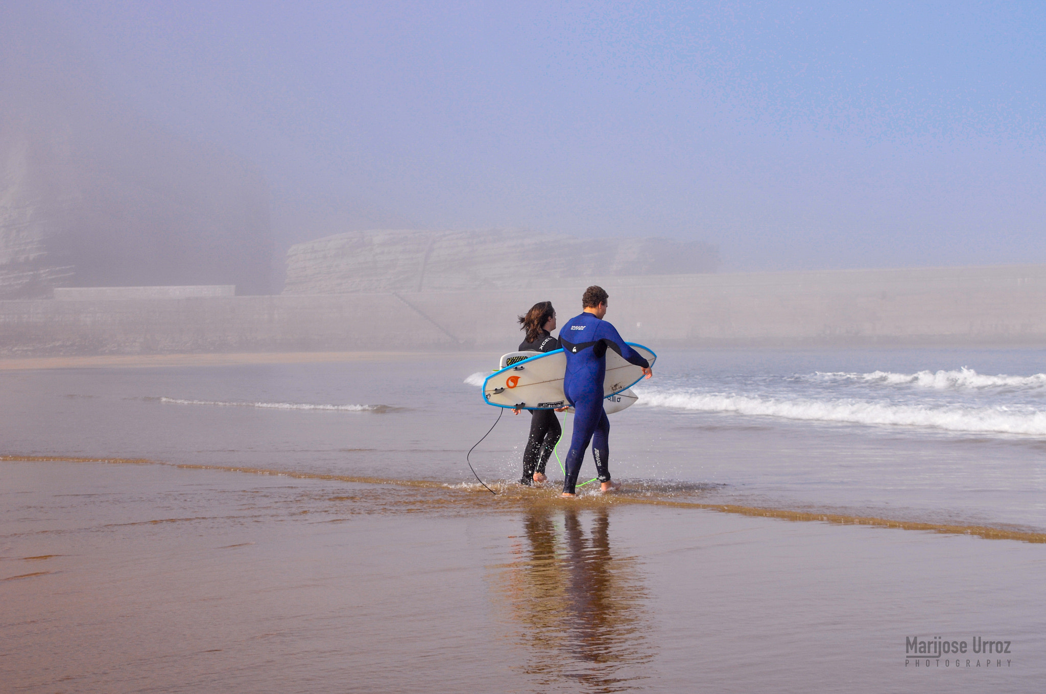 Nikon D300 sample photo. Surf in fog photography