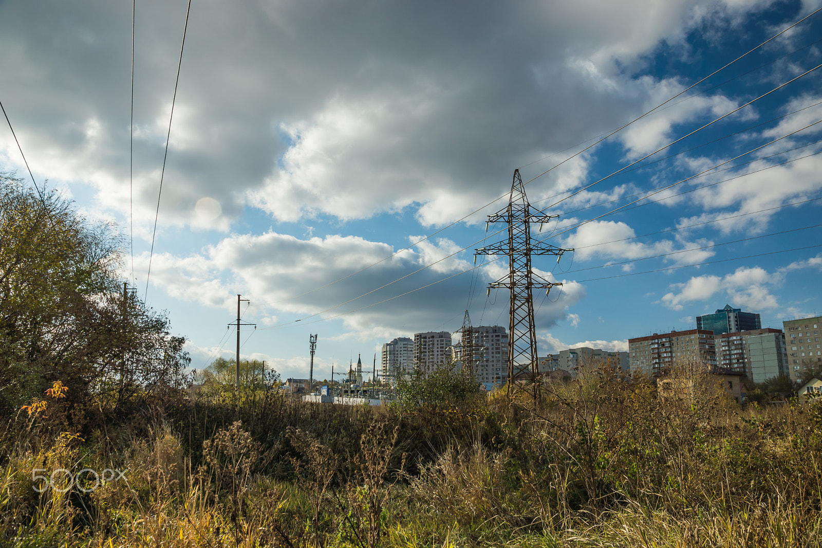 Sony SLT-A65 (SLT-A65V) sample photo. Autumn on the way to the city photography