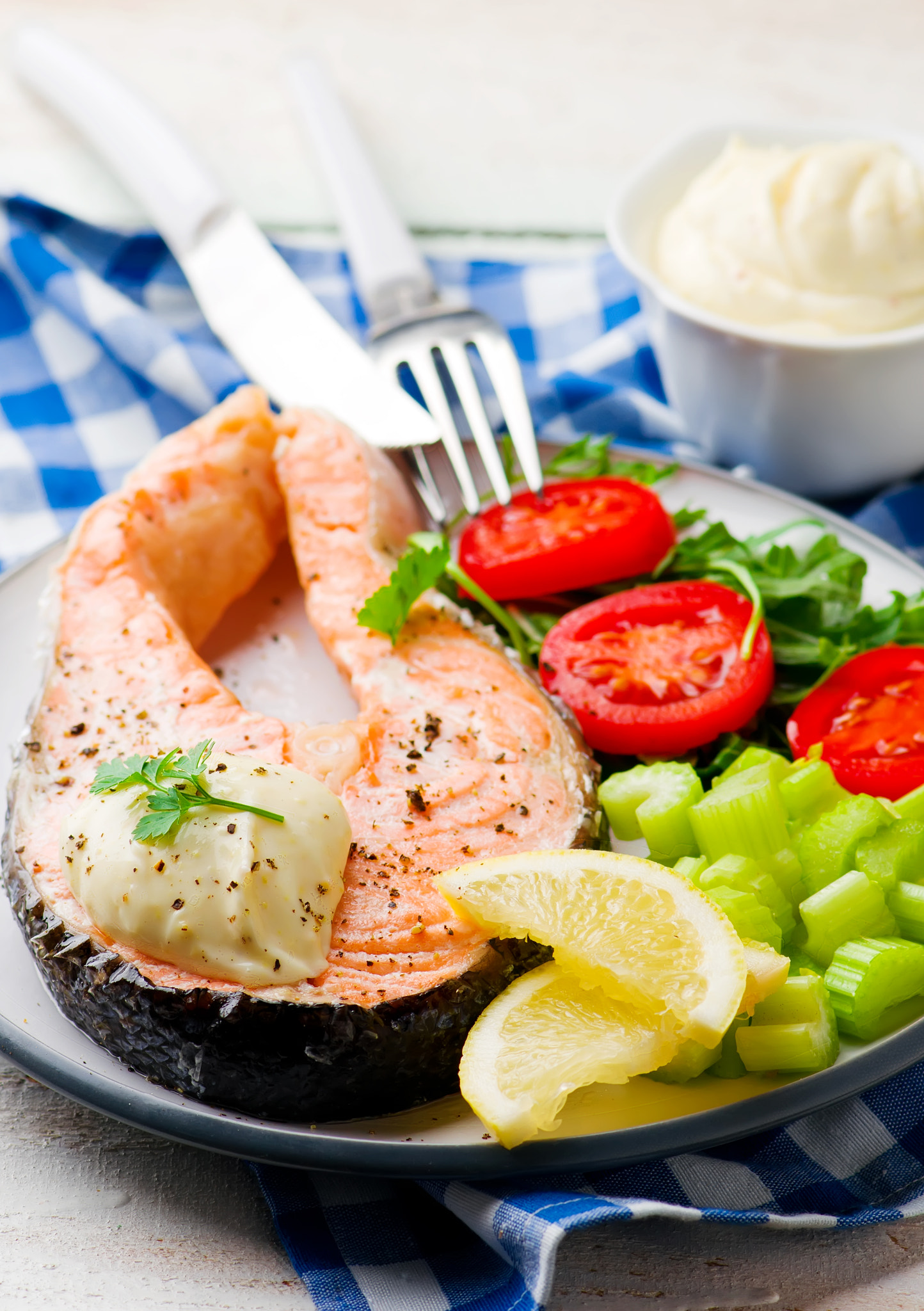 Nikon AF-S Micro-Nikkor 105mm F2.8G IF-ED VR sample photo. Quick microwaved salmon photography