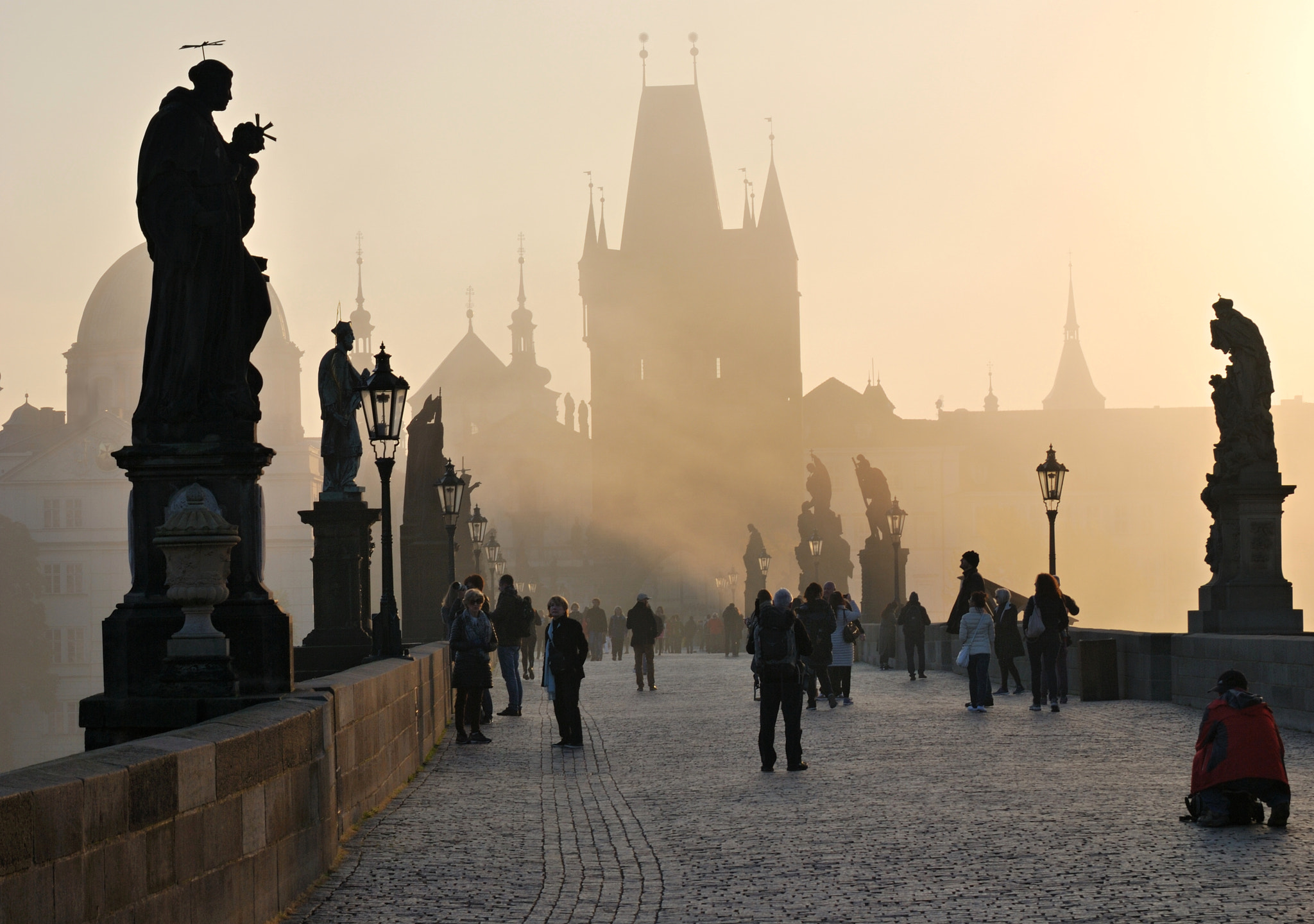 Nikon D60 sample photo. Hazy prague morning photography