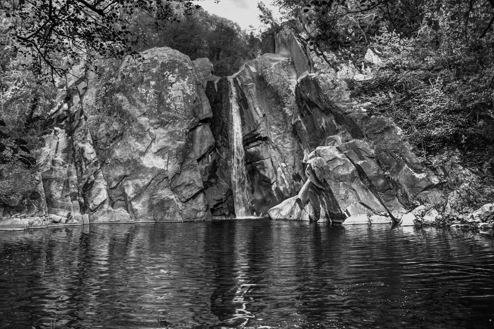 Canon EF-S 18-55mm F3.5-5.6 II sample photo. St. barbara waterfall photography