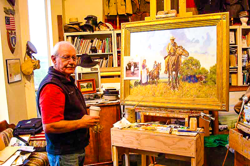Sony DSC-W90 sample photo. Don prechtel - western artist at work photography