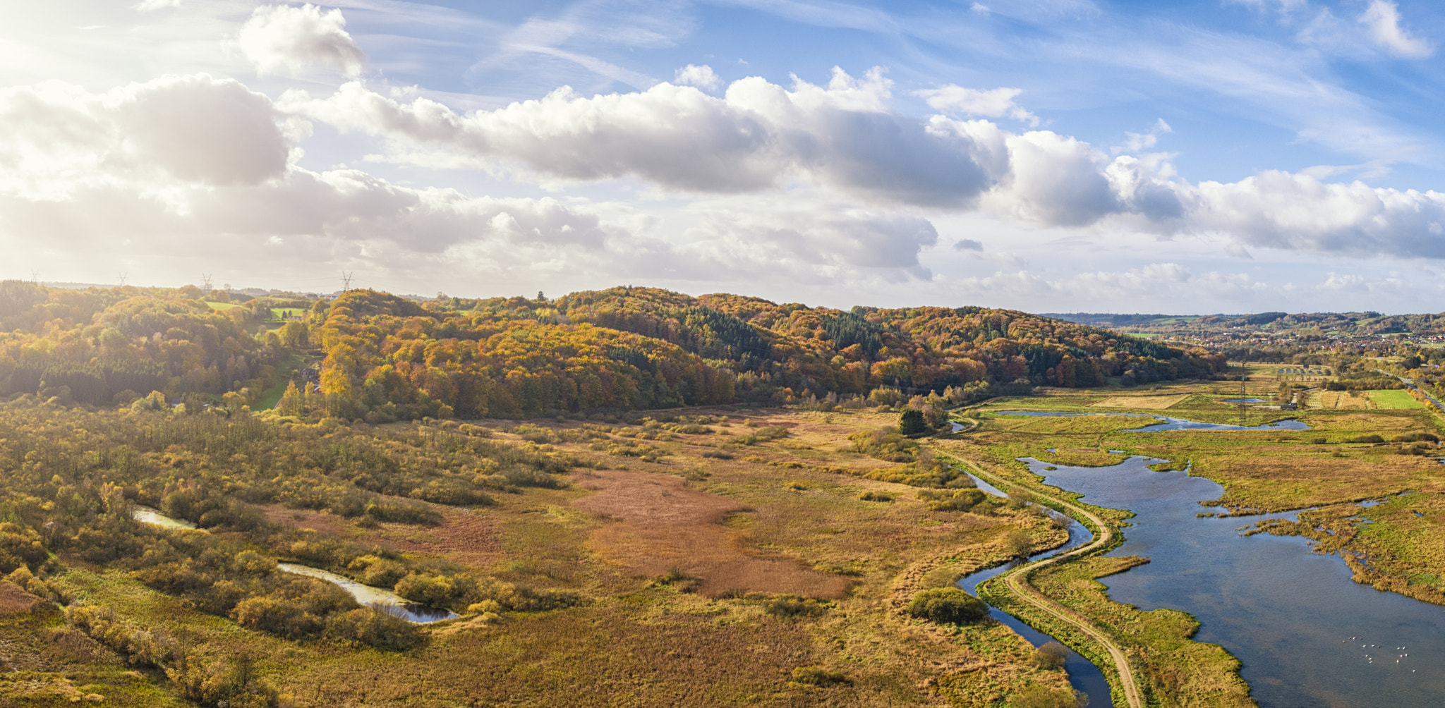 DJI FC550 sample photo. Wetlands photography