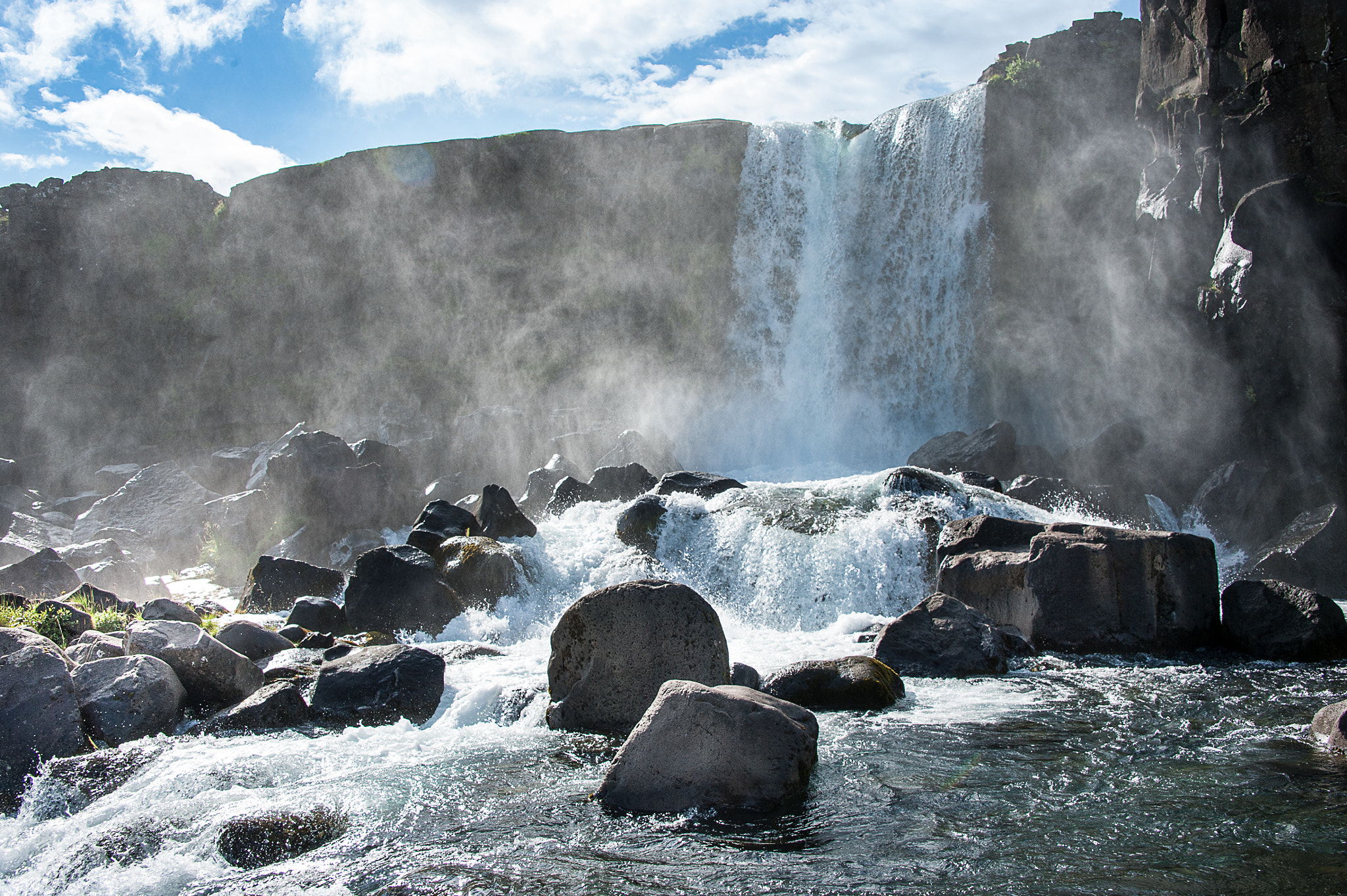 Nikon D3 sample photo. Öxarárfoss, iceland photography