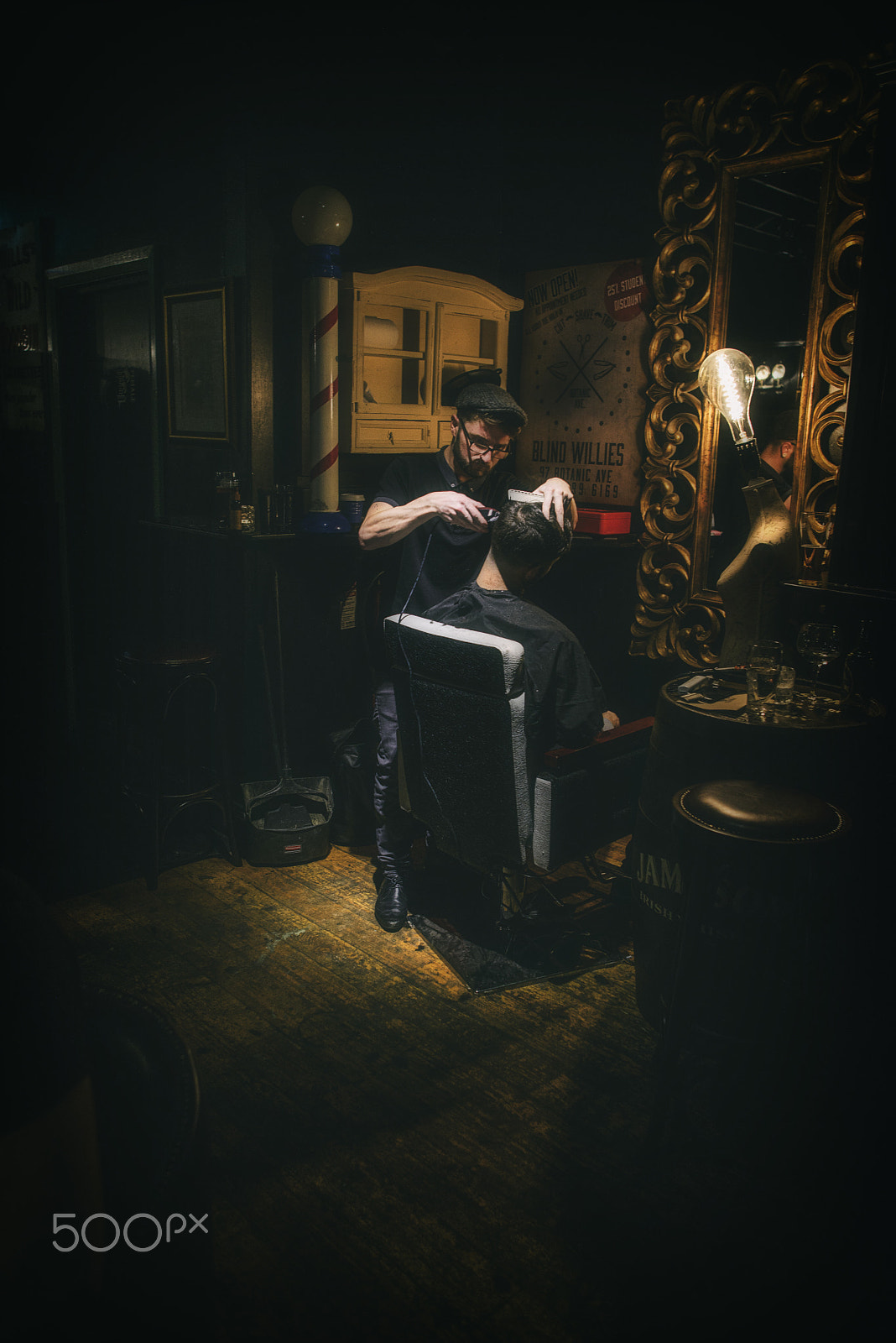 Nikon D600 sample photo. Barbershop bar photography