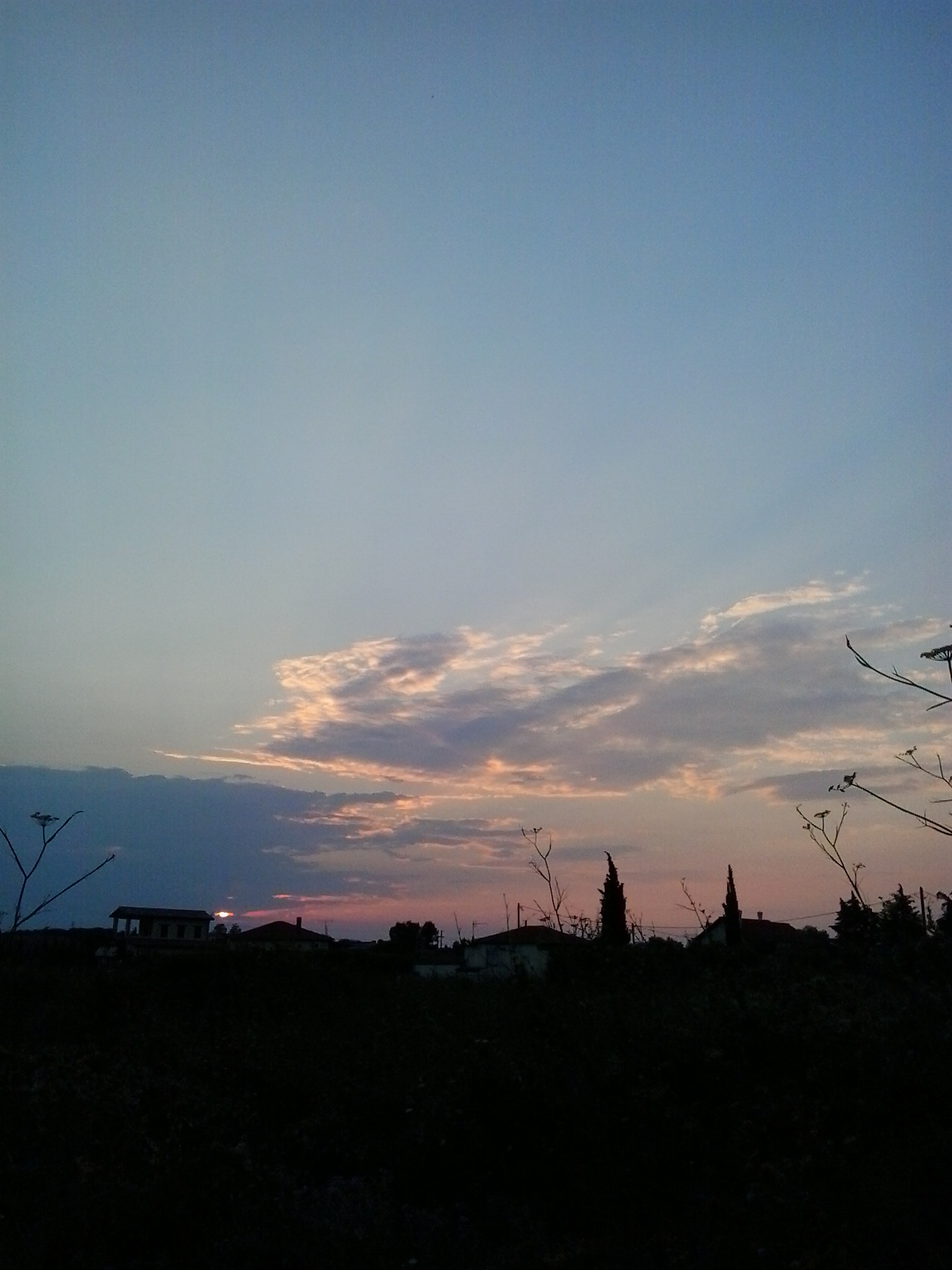 Samsung Galaxy Young sample photo. Sky in sunset photography