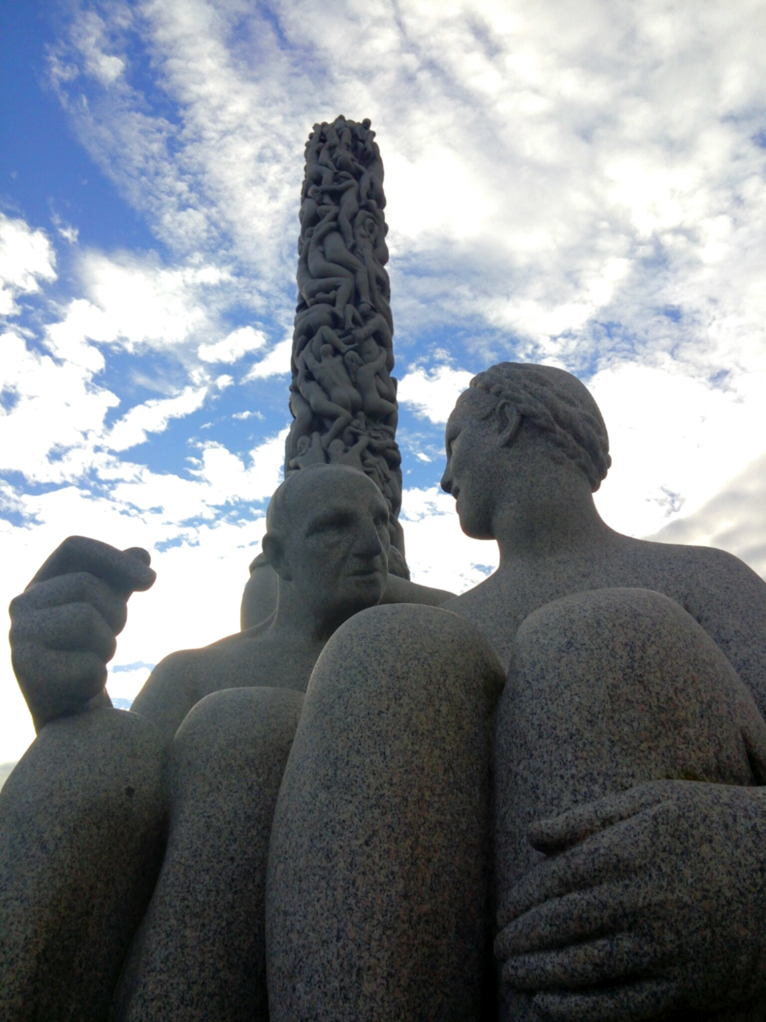 LG G Vista sample photo. Vigeland sculpture park. norway photography