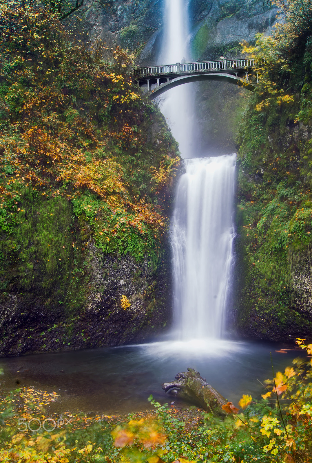 Sony SLT-A77 sample photo. Multnomah falls photography