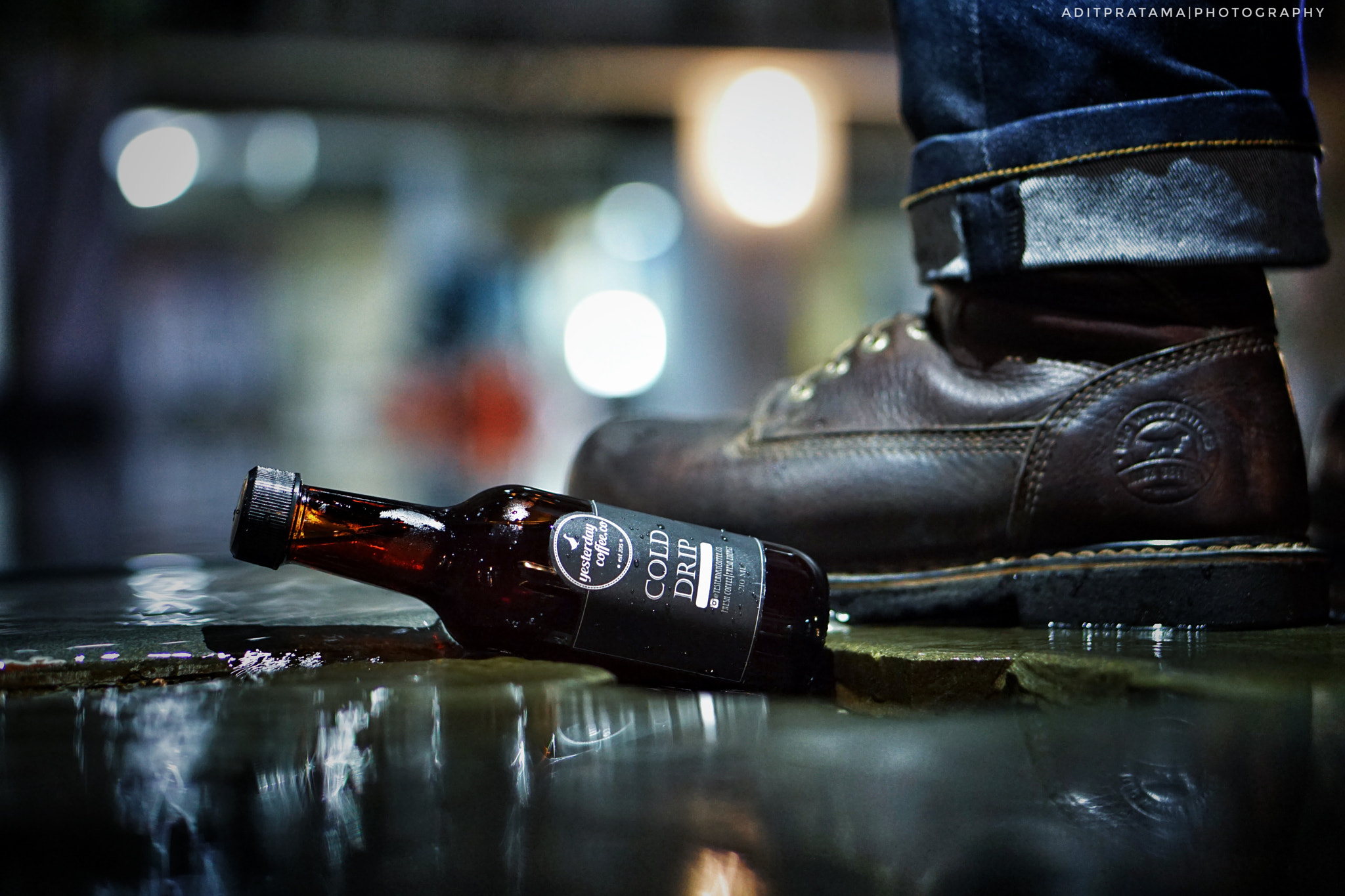 Sony a6000 + Sony E 50mm F1.8 OSS sample photo. Boots and bottle photography