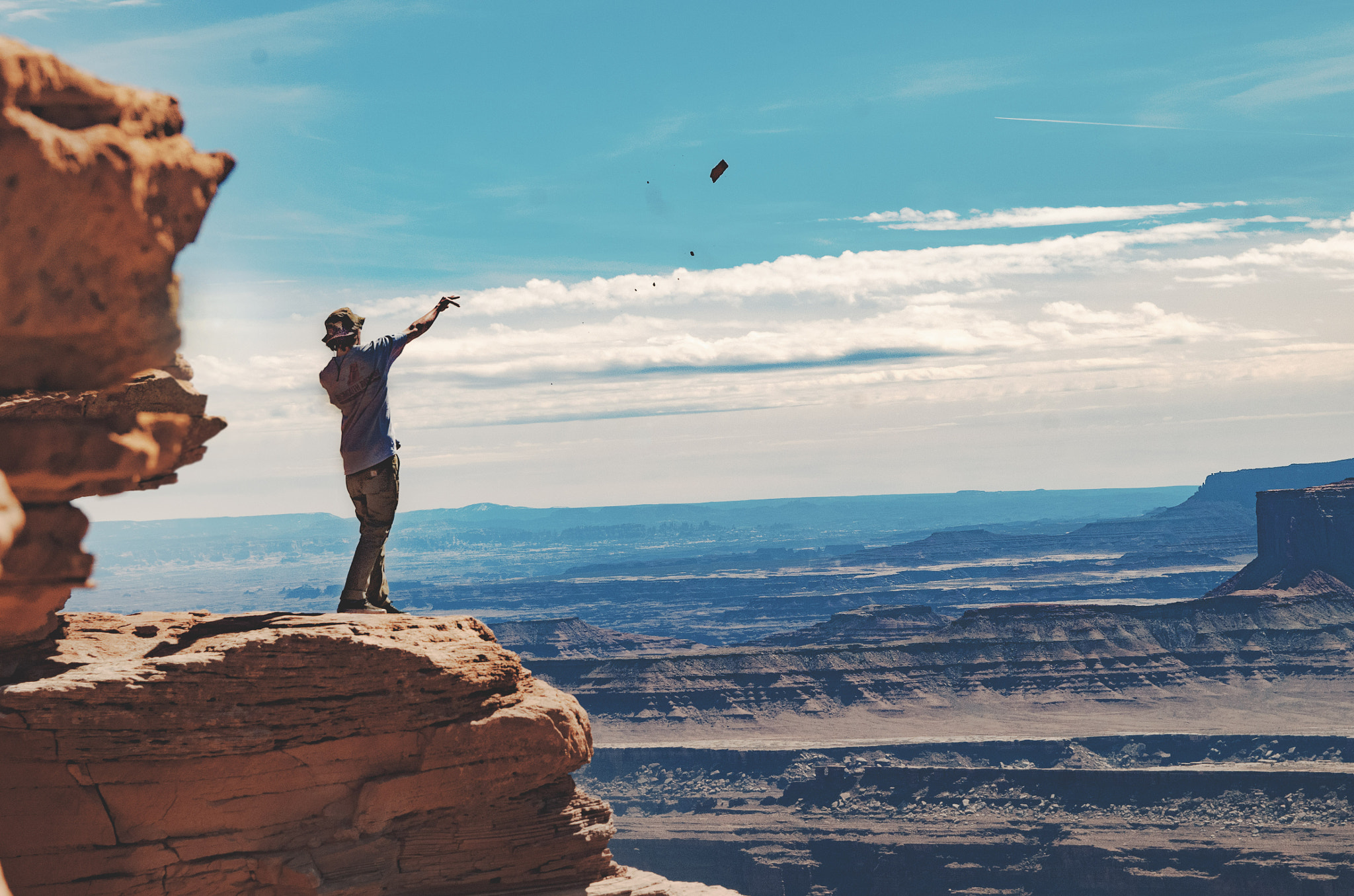 Sigma 17-50mm F2.8 EX DC HSM sample photo. Rock throw moab photography