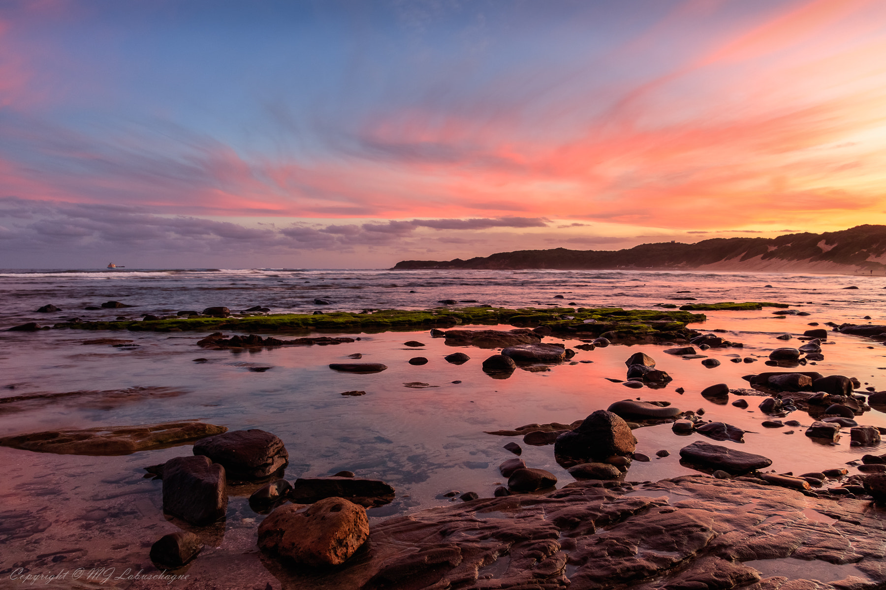 Canon EOS 750D (EOS Rebel T6i / EOS Kiss X8i) sample photo. Nahoon river mouth sunset photography