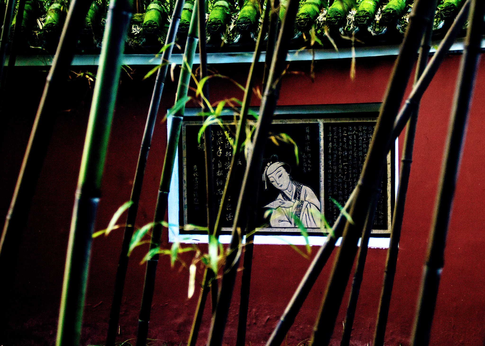 Nikon D3200 sample photo. 红墙下的她~ photography