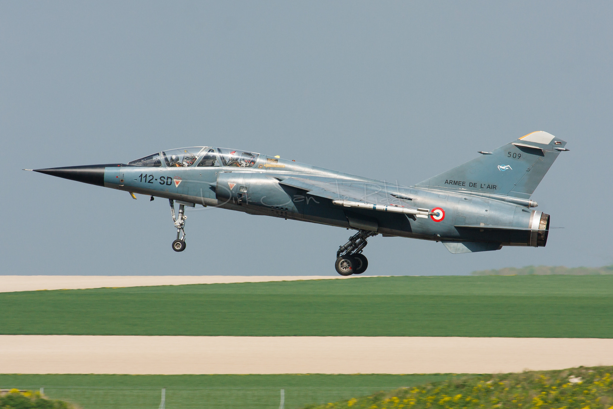 Canon EF 70-200mm F2.8L USM sample photo. French air force mirage f1b 509 photography