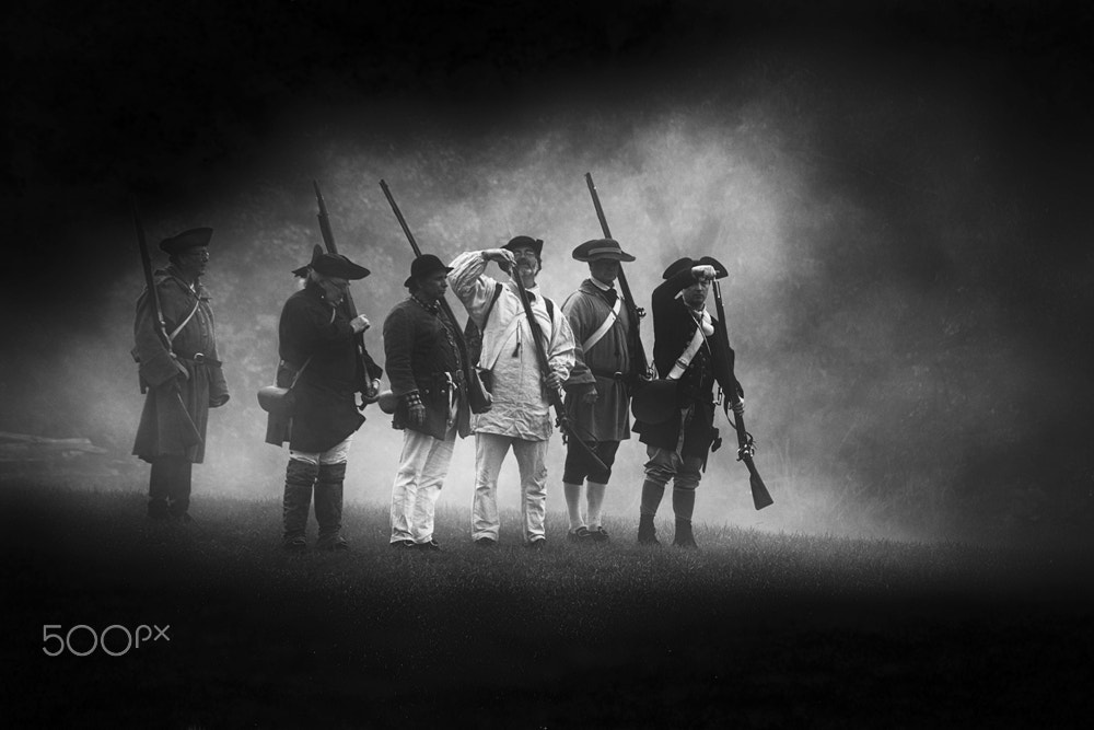 Canon EF 100-300mm f/5.6 sample photo. Revolutionary war encampment 'interrupted harvest, 1781 valley raids' photography