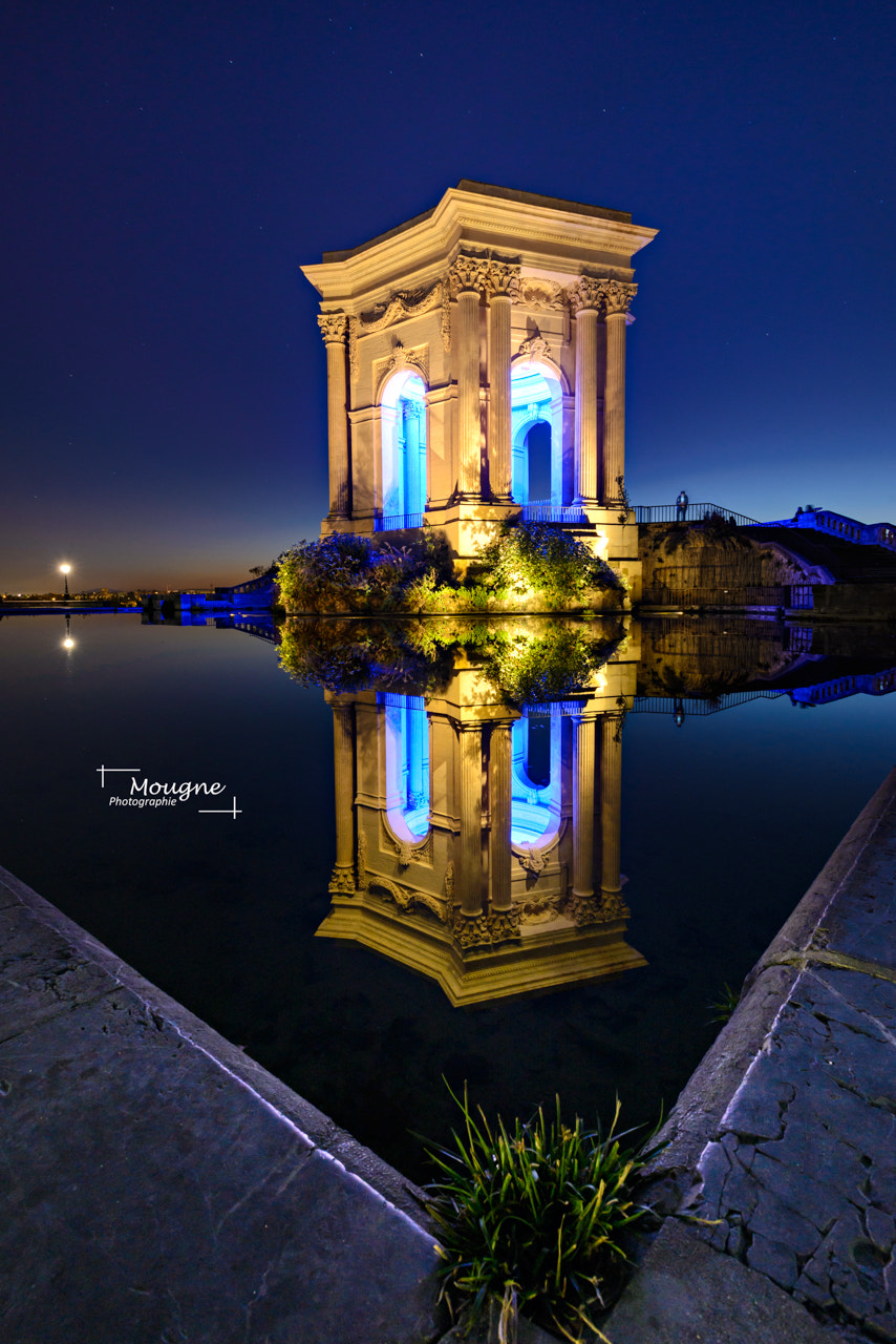 Nikon AF-S Nikkor 17-35mm F2.8D ED-IF sample photo. Chateau d'eau peyrou montpellier photography