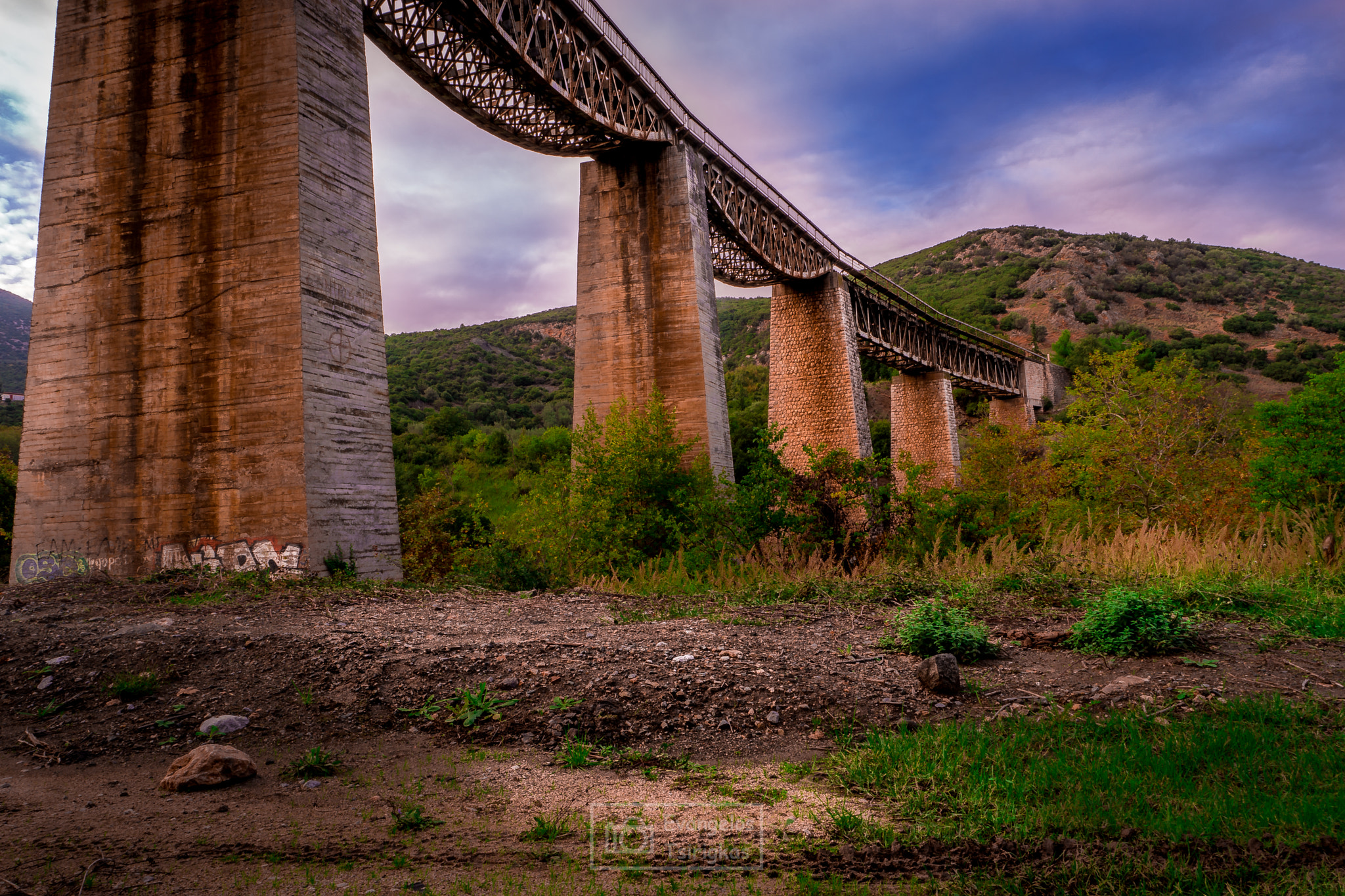 Samsung NX1 sample photo. Train bridge of gorgopotamos photography