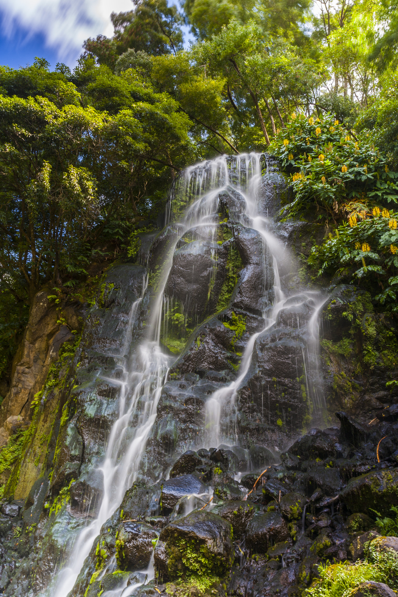 Canon EOS 40D sample photo. Enchanted waterfall in azores! photography